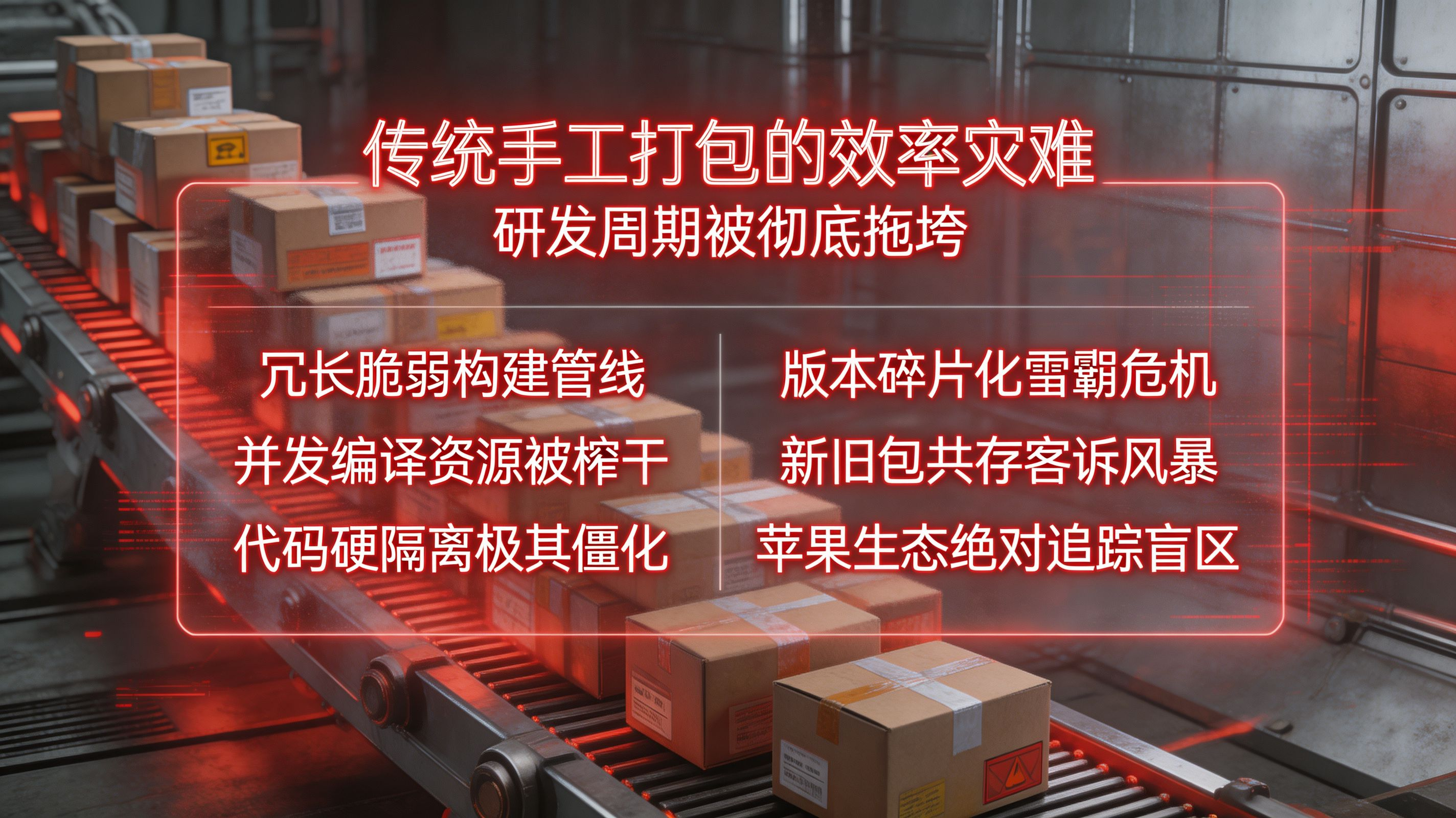传统手工分包管线崩溃与版本碎片化雪崩警告看板