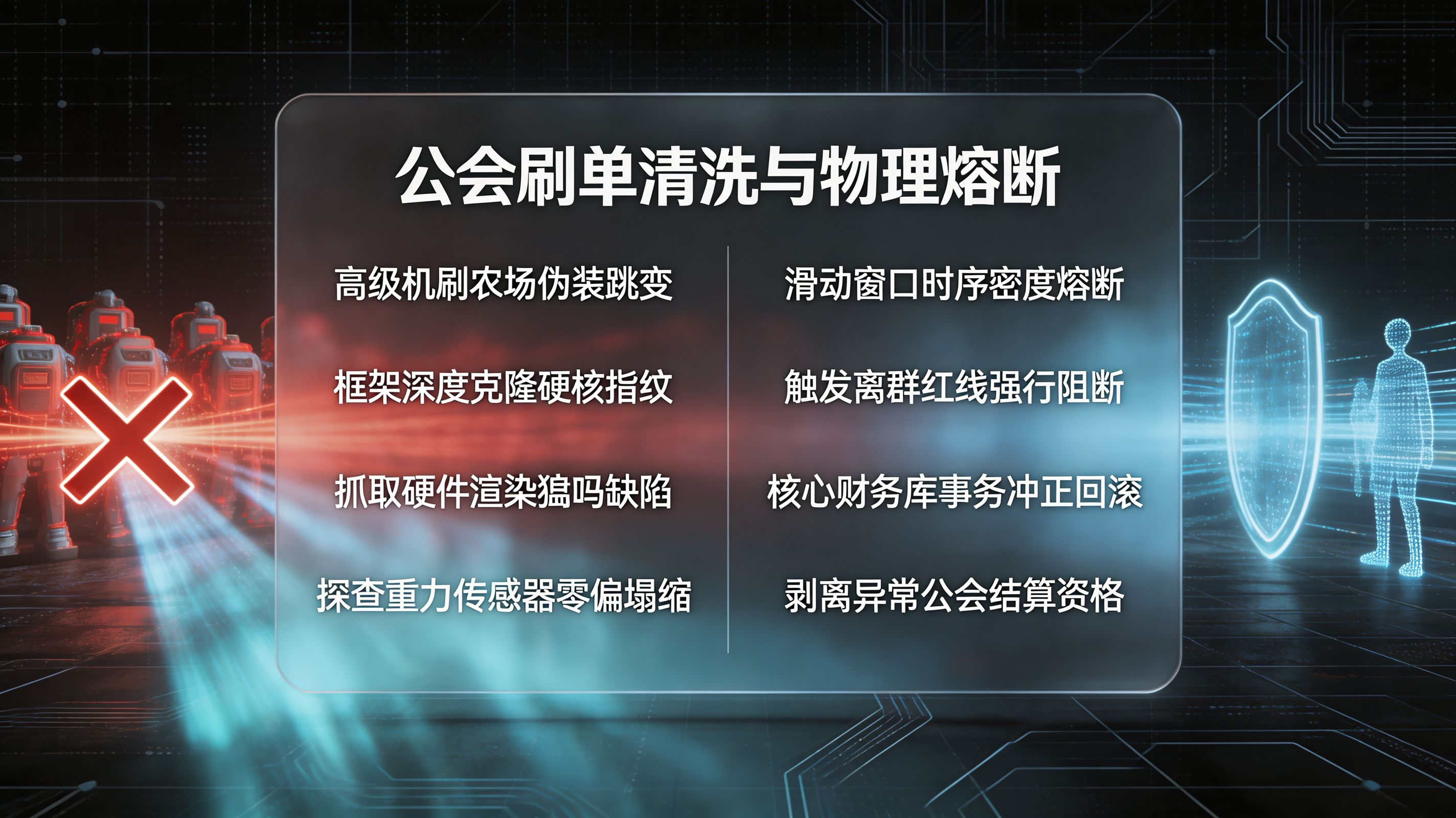 公会联运刷量清洗与底层传感器异常熔断防线看板