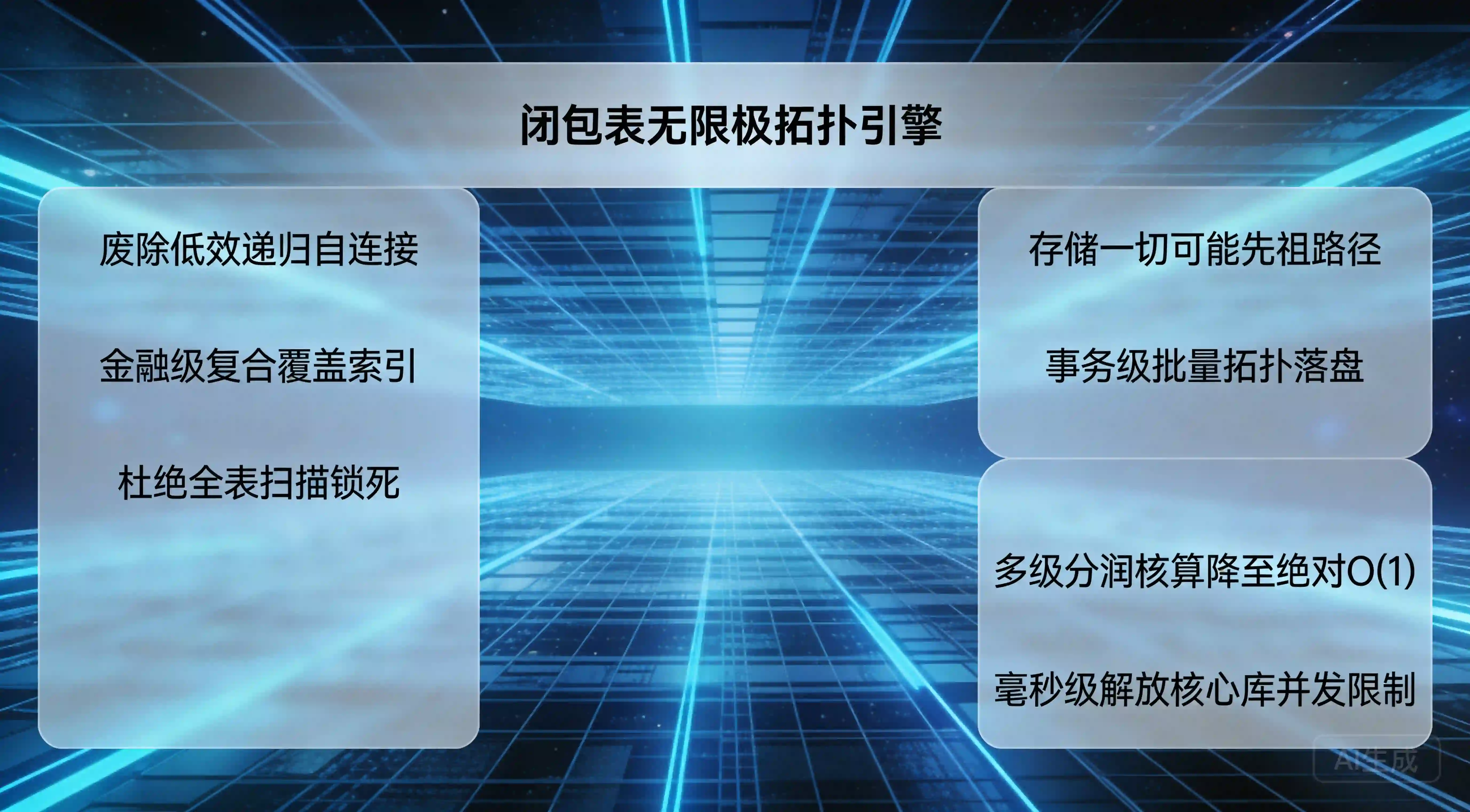 闭包表无限极关系树拓扑与空间换时间降维算力看板