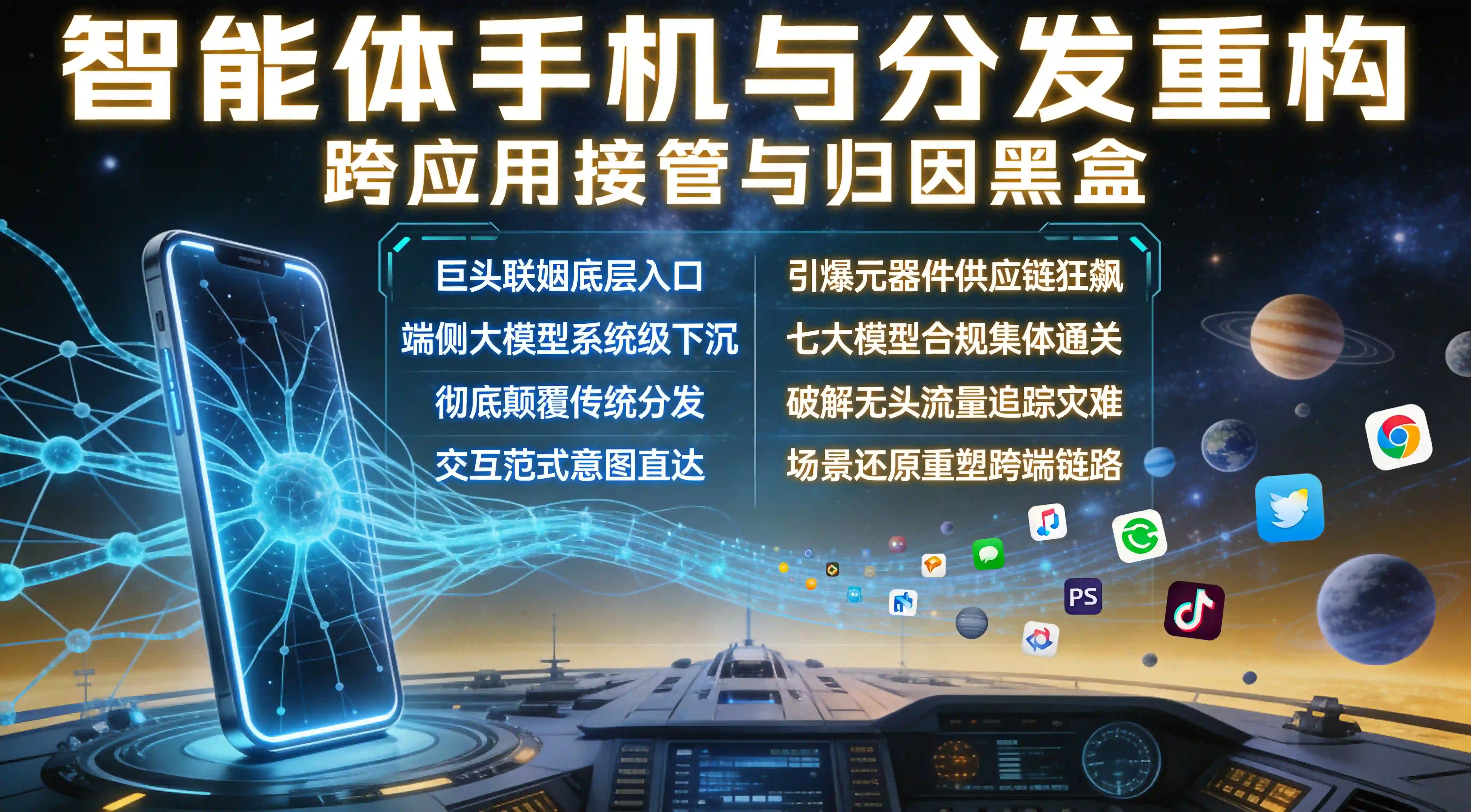 豆包AI手机与智能体跨端分发颠覆宇宙巨幕看板