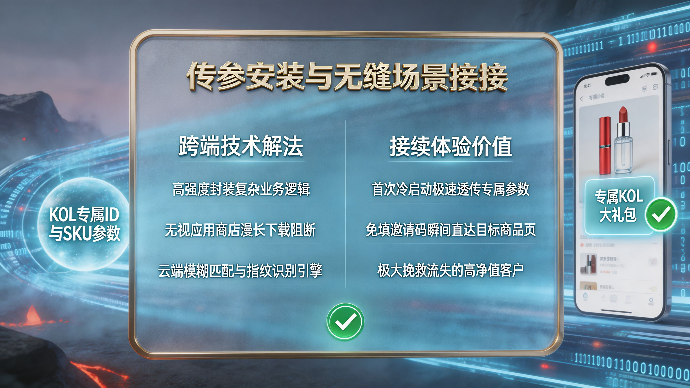 传参安装与无缝场景还原技术