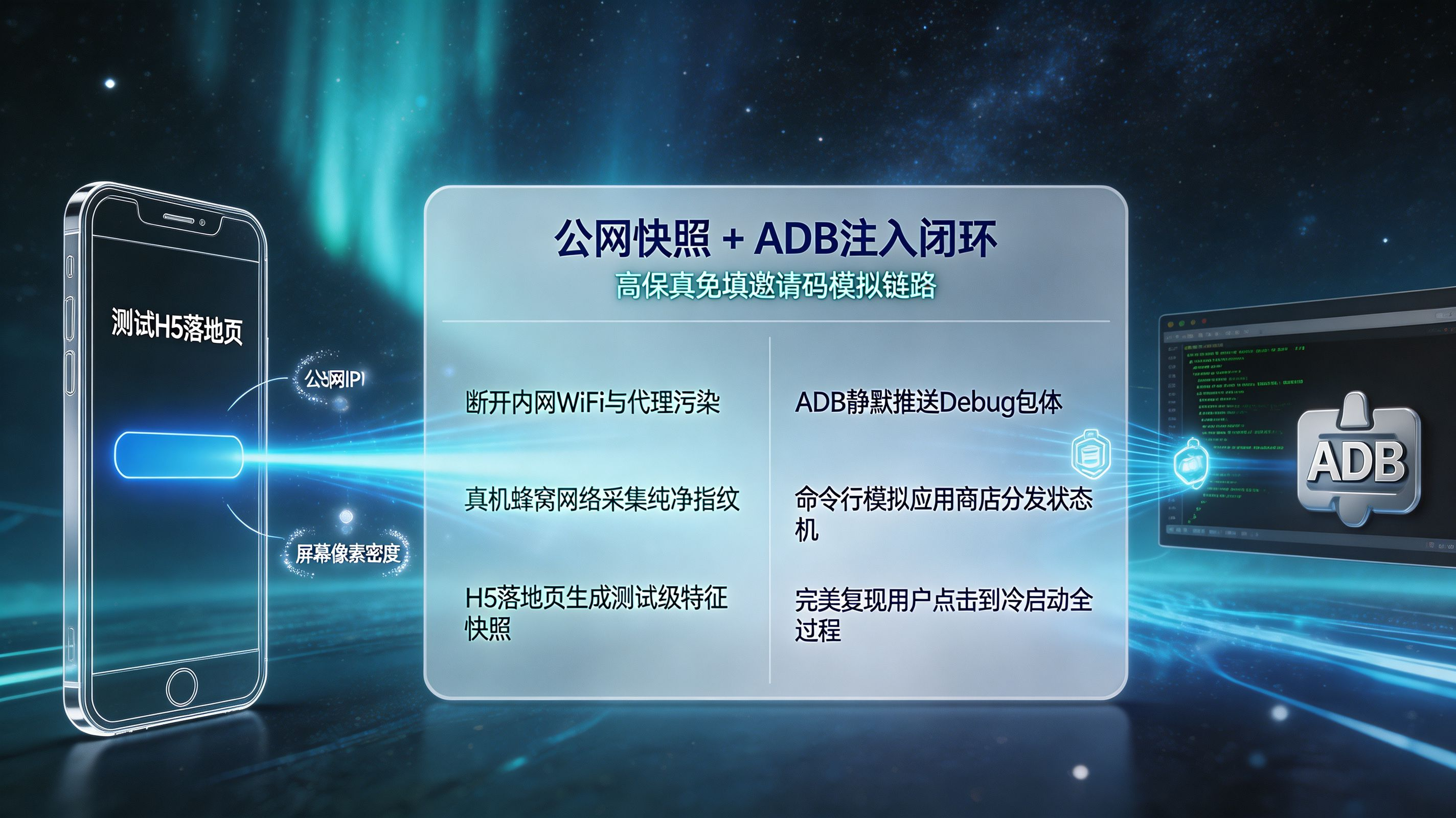  H5 公网快照与 ADB 注入闭环