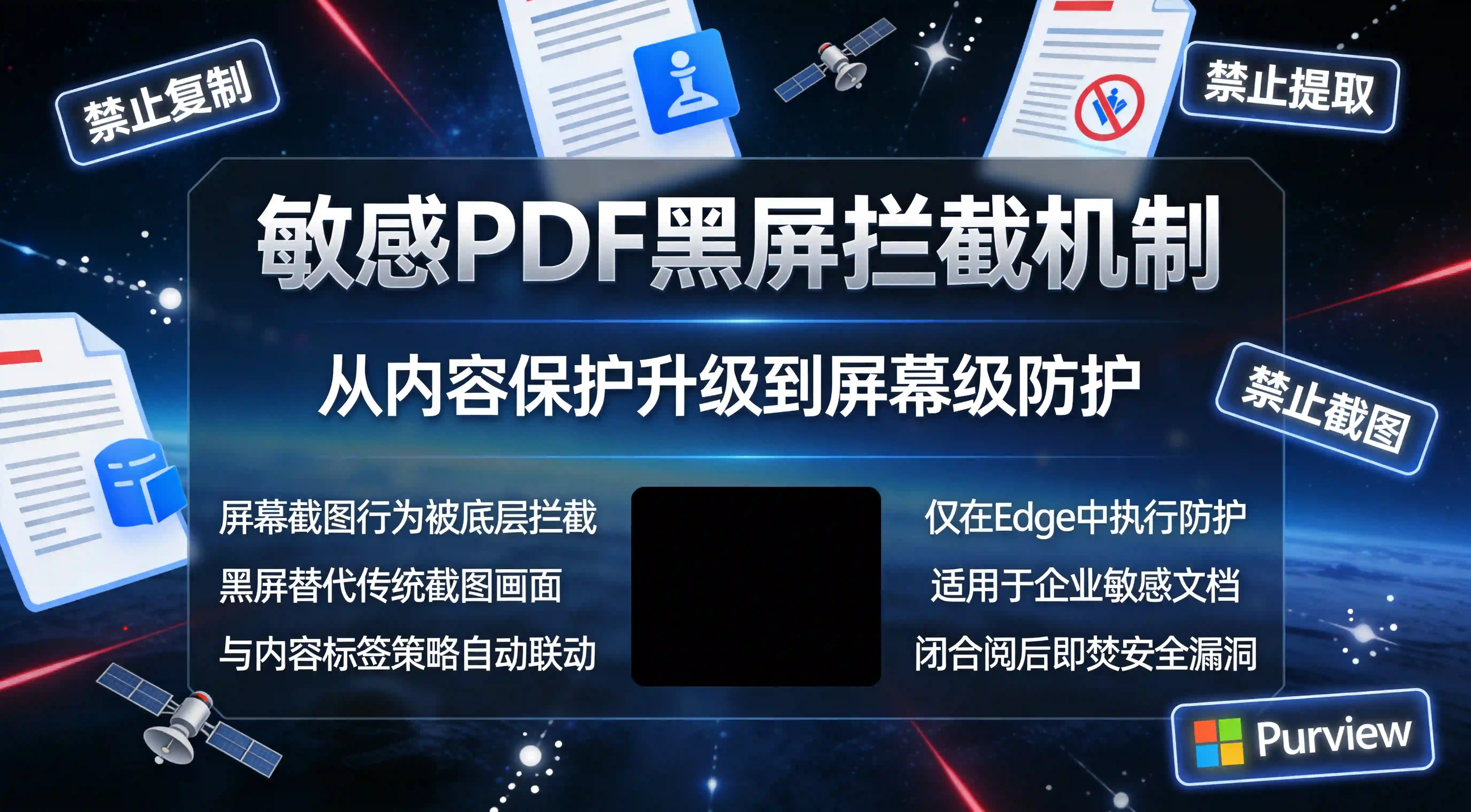 敏感PDF的黑屏拦截机制