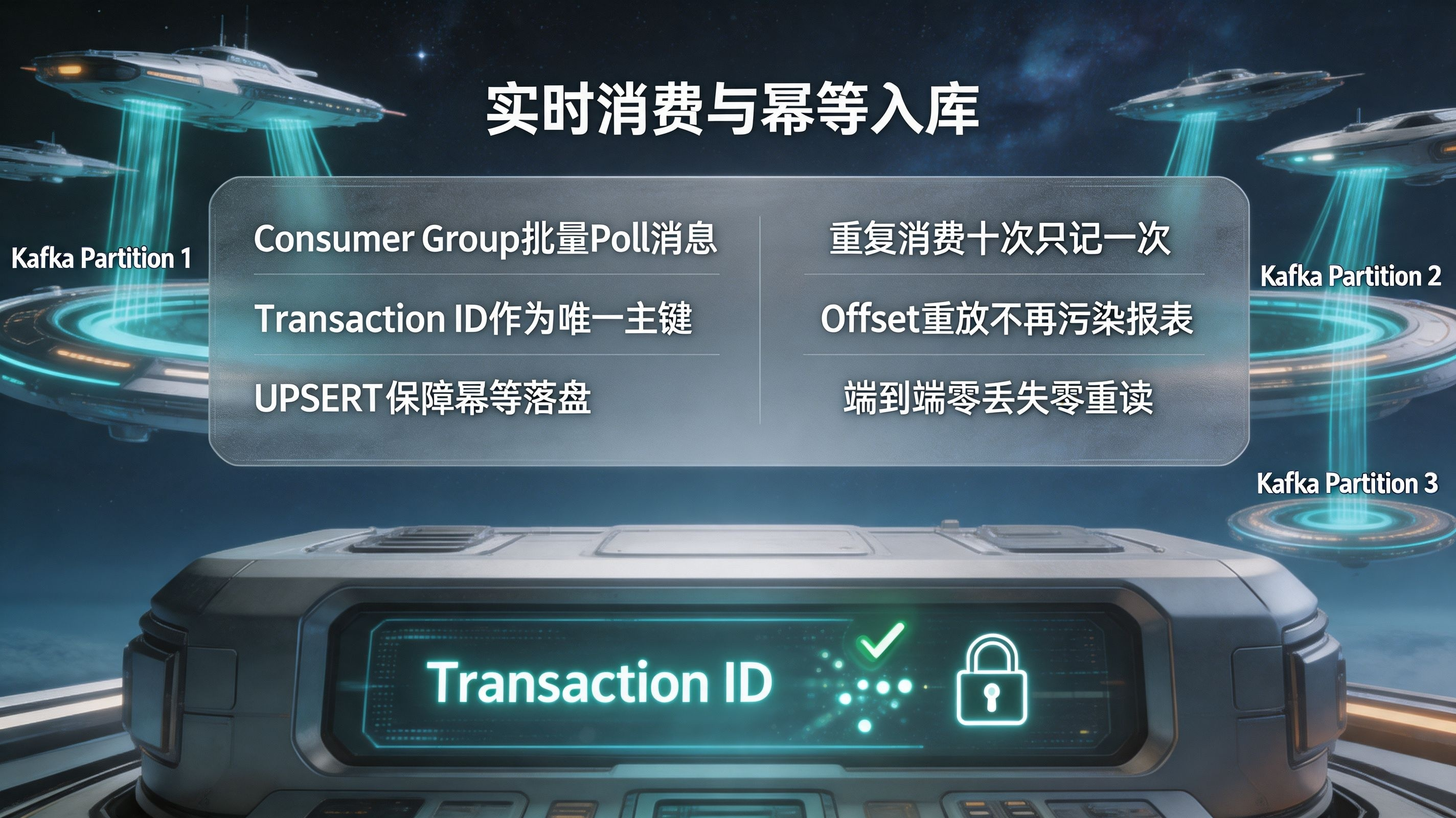 Consumer Group 实时消费与幂等入库