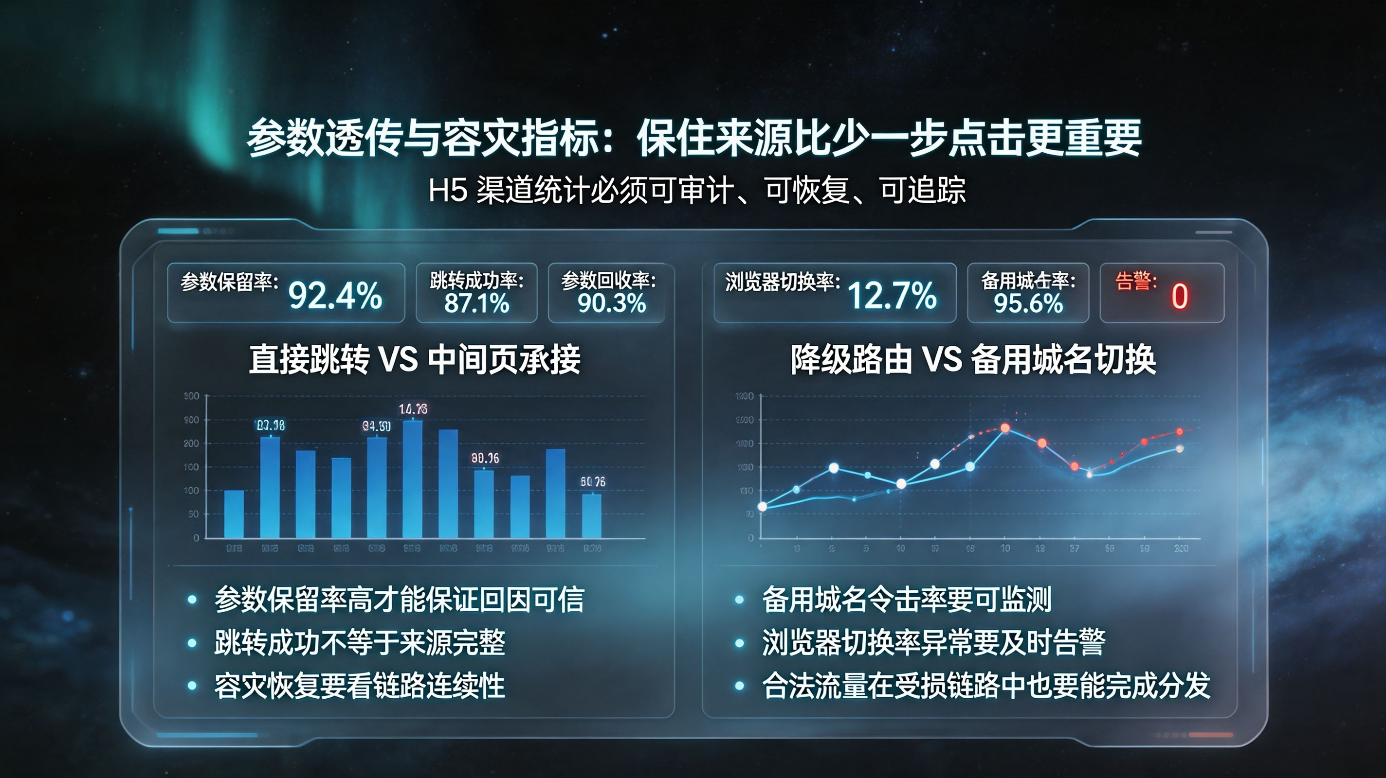 参数透传与容灾指标