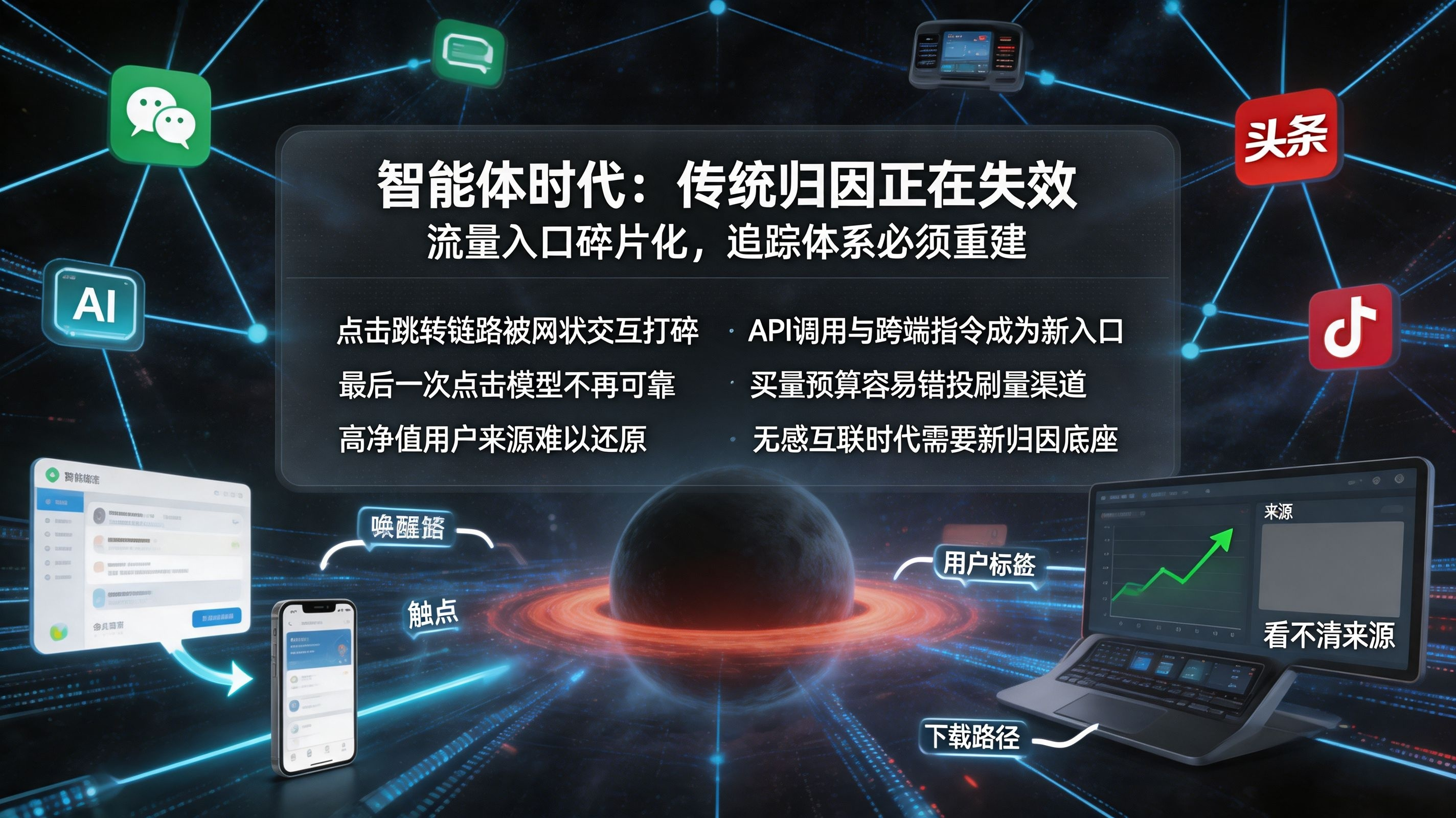 智能体分发与归因黑洞