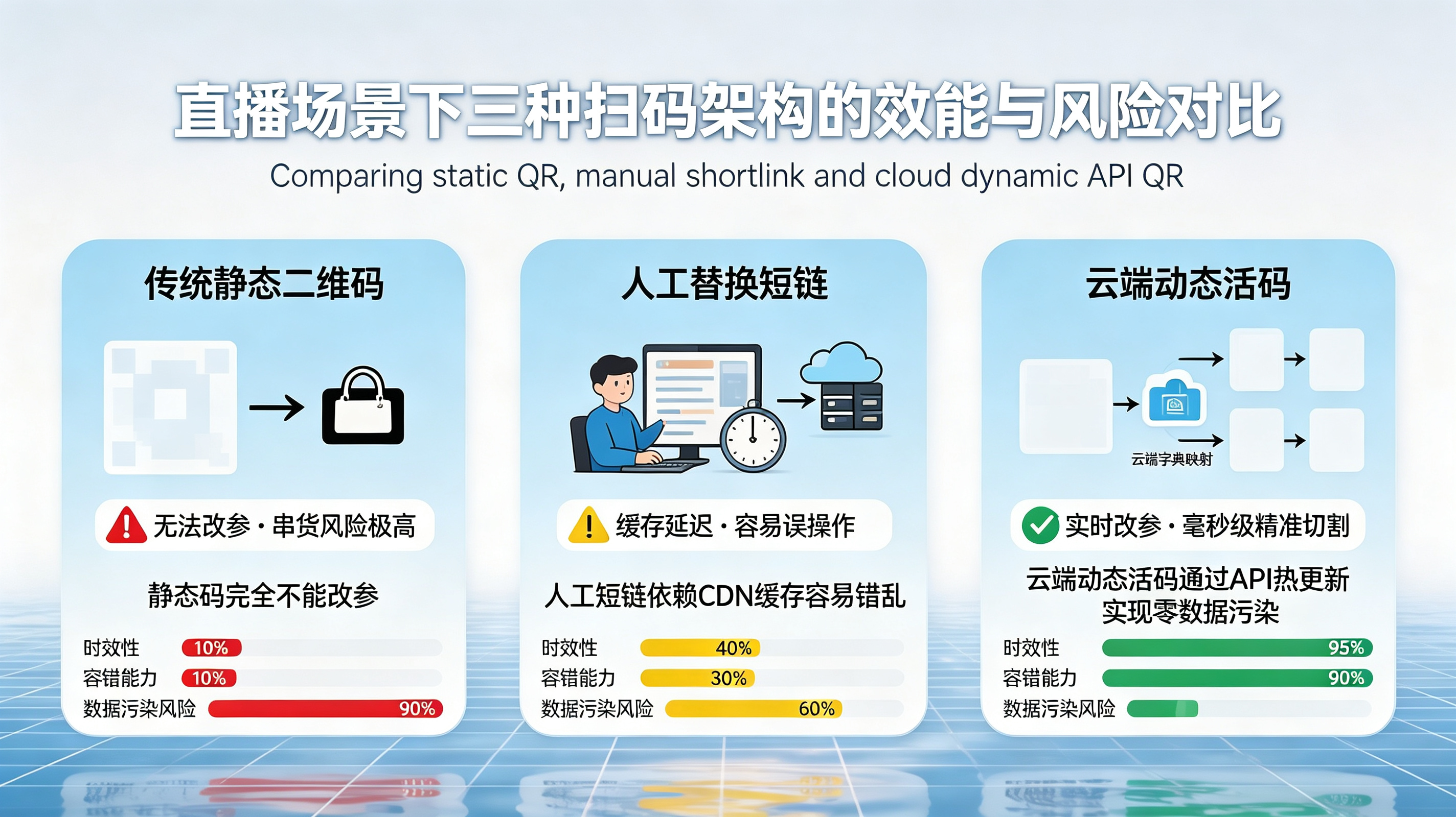 静态码 vs 手动短链 vs 云端动态活码