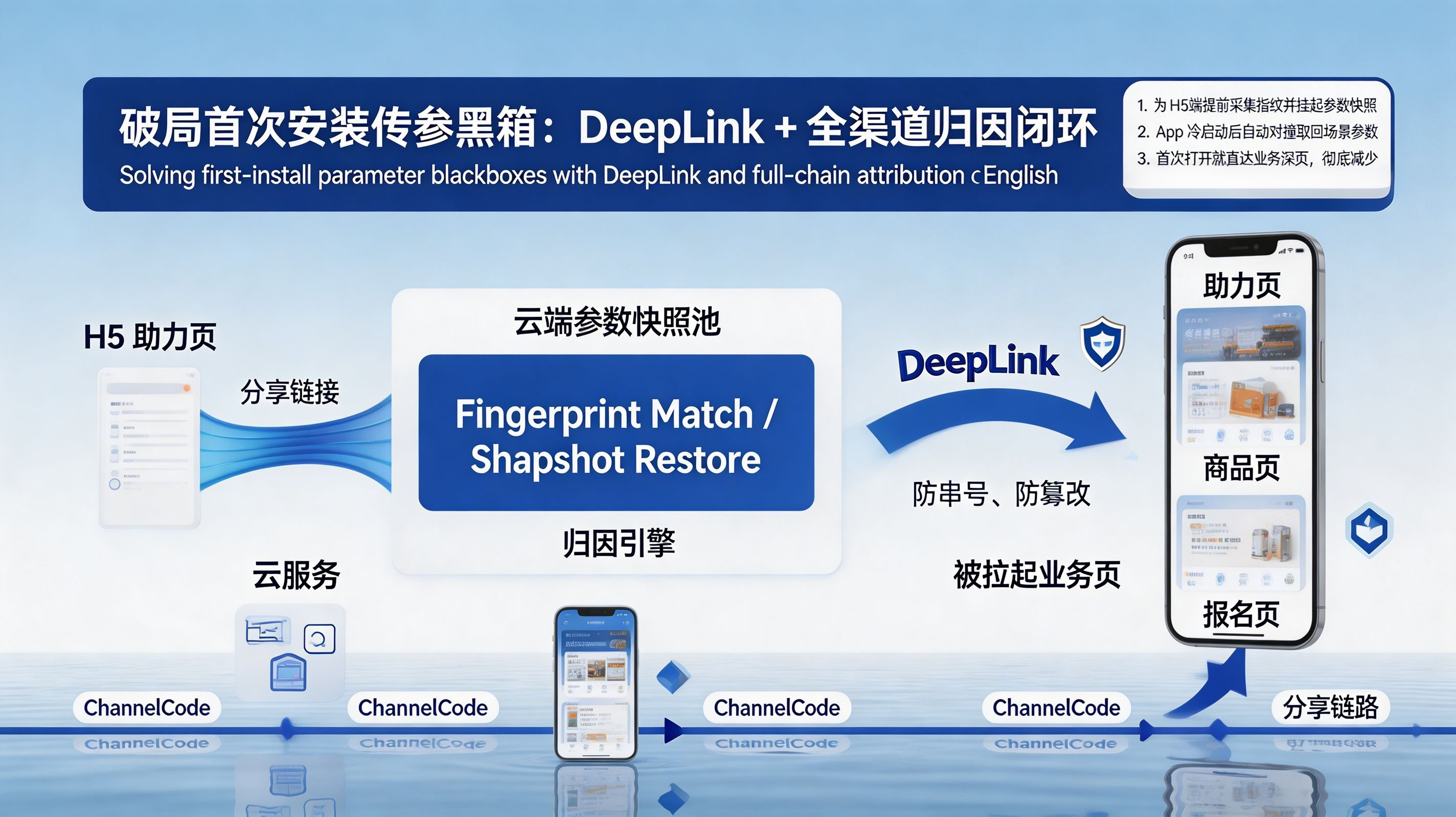 DeepLink + 全渠道归因闭环