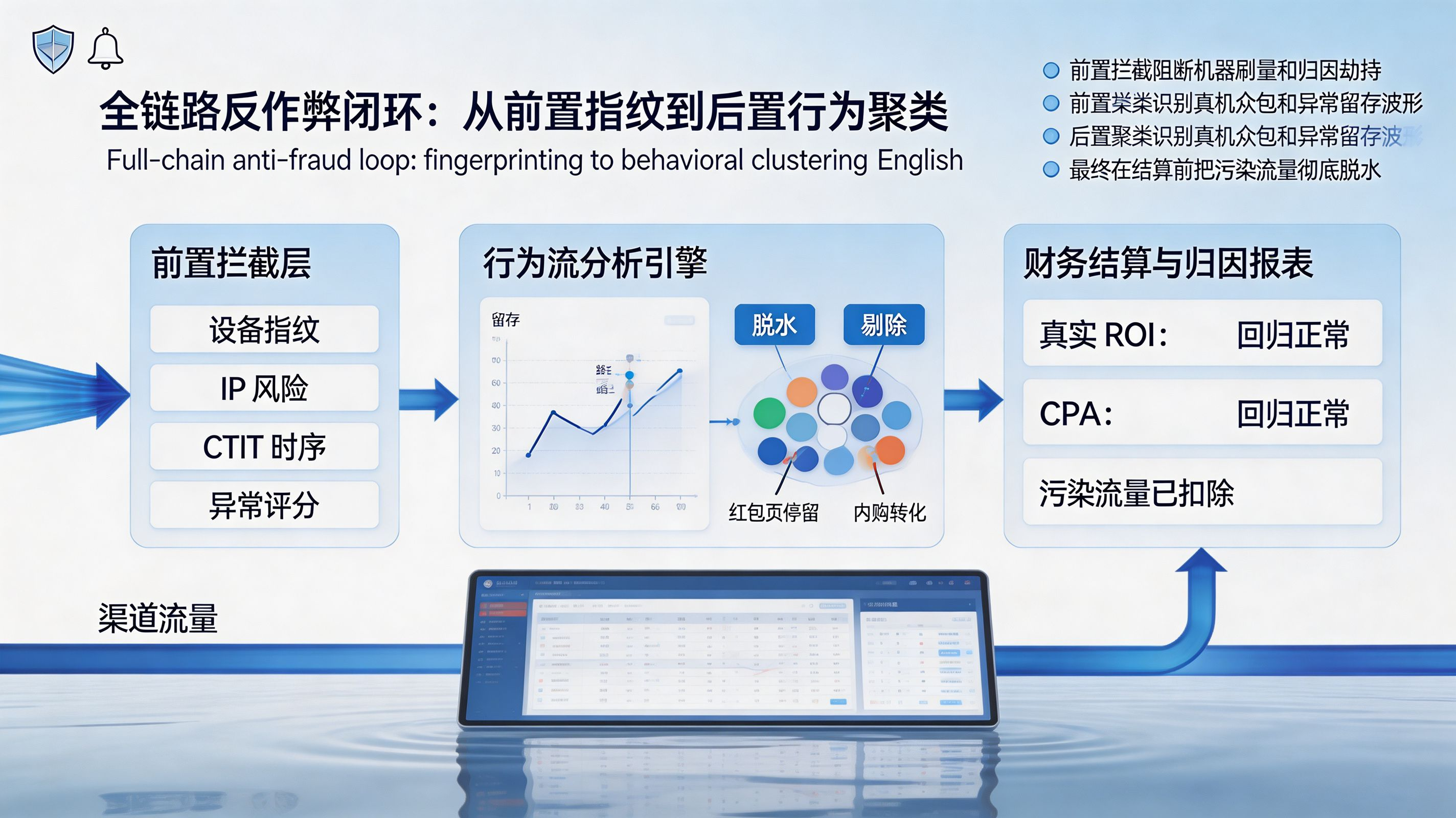 全链路反作弊闭环与行为聚类脱水