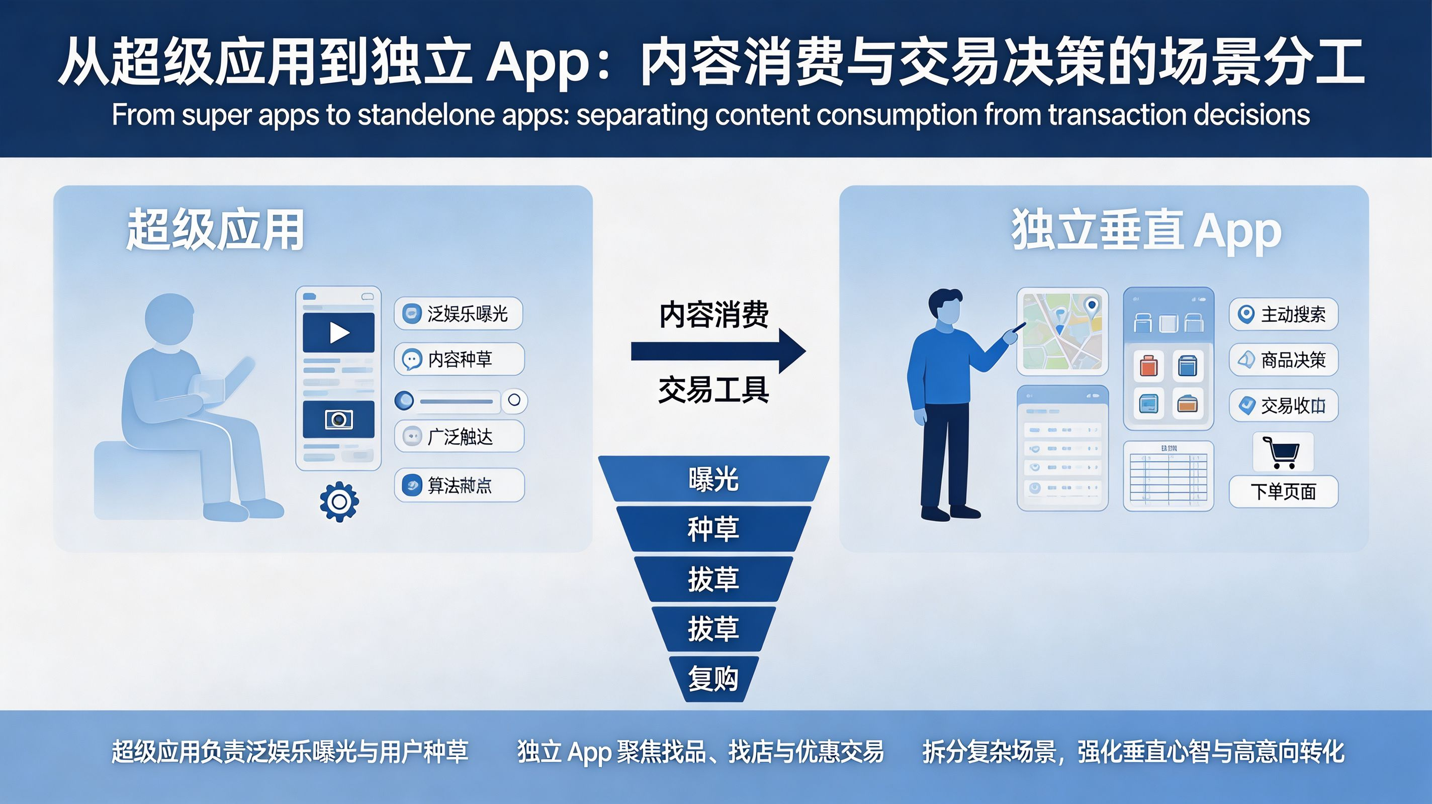 超级应用与独立应用场景分工图