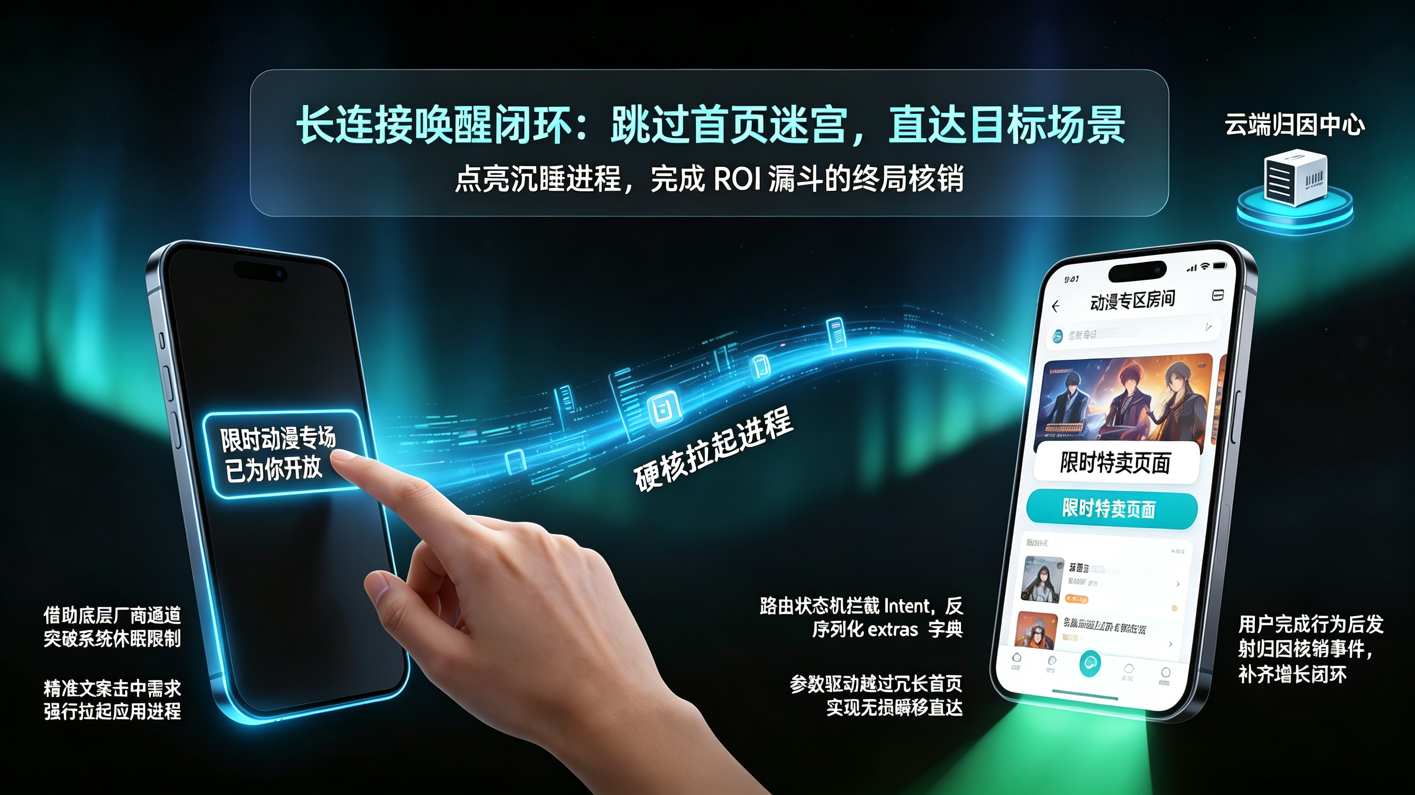 长连接唤醒与闭环核销