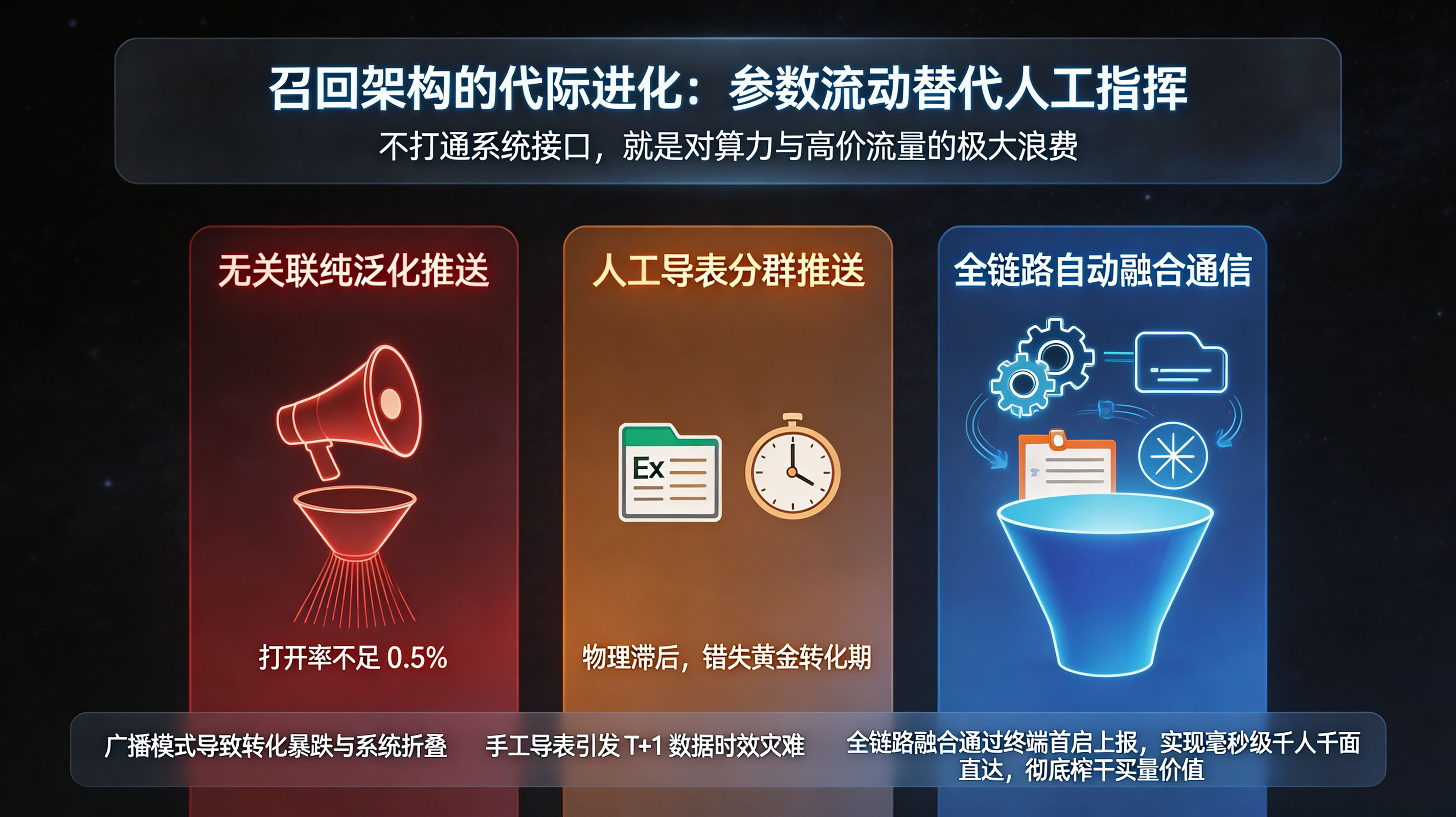 三大召回架构代际对比矩阵