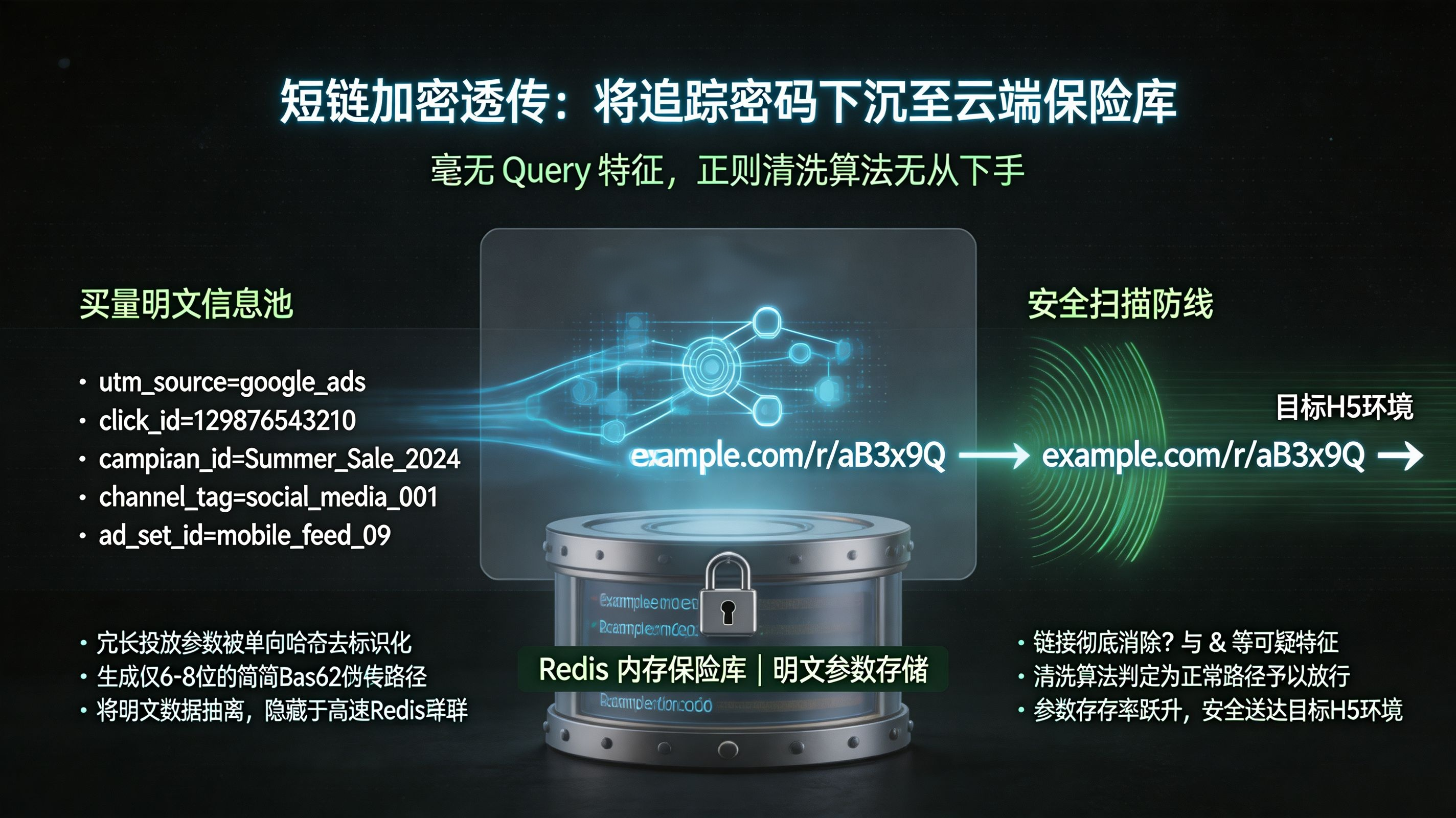 短链加密与云端隐写引擎