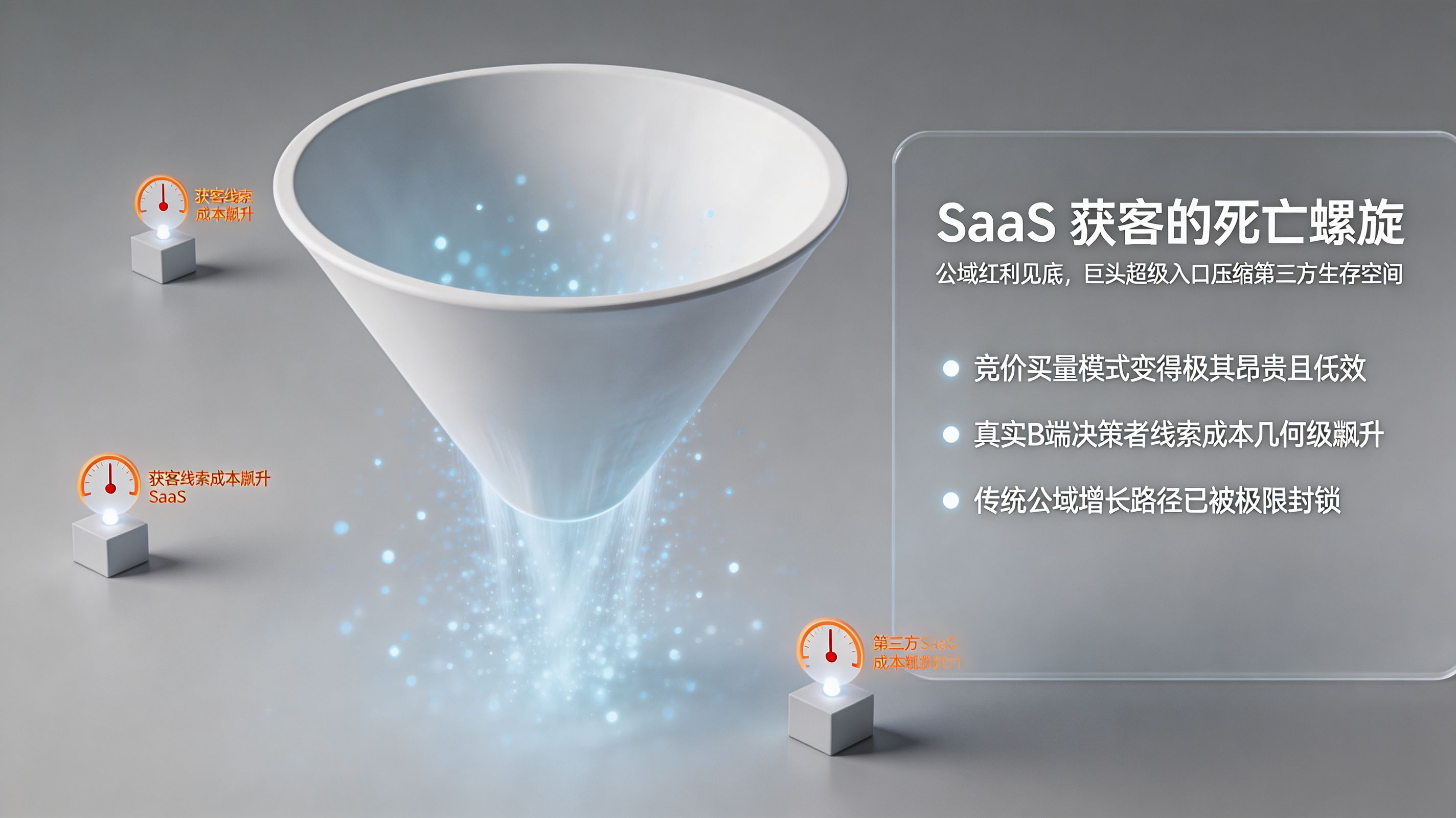  巨头阴影下的 SaaS 危机：公域流量枯竭