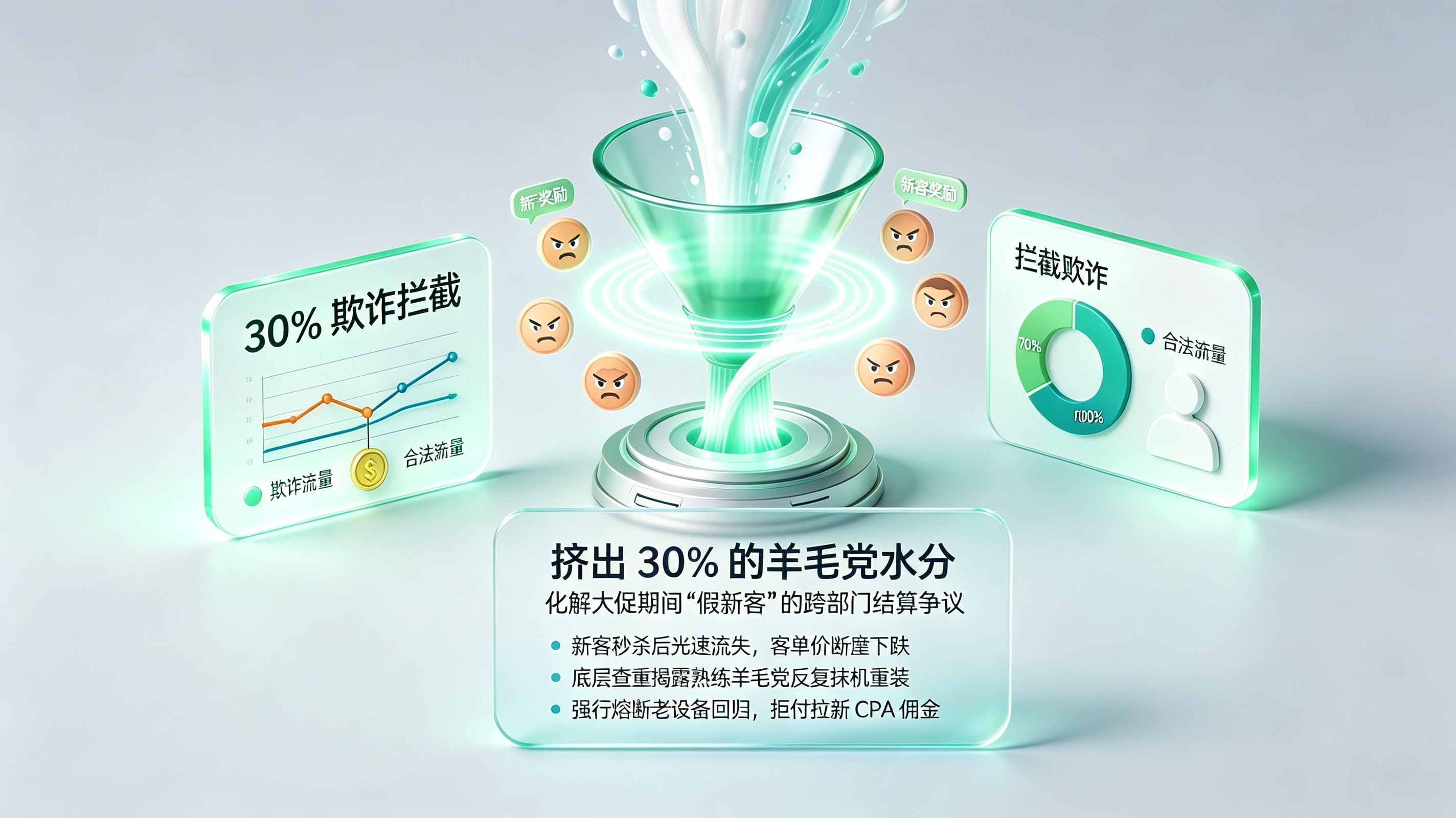 拯救电商 App:挤出 30% 羊毛党假新客