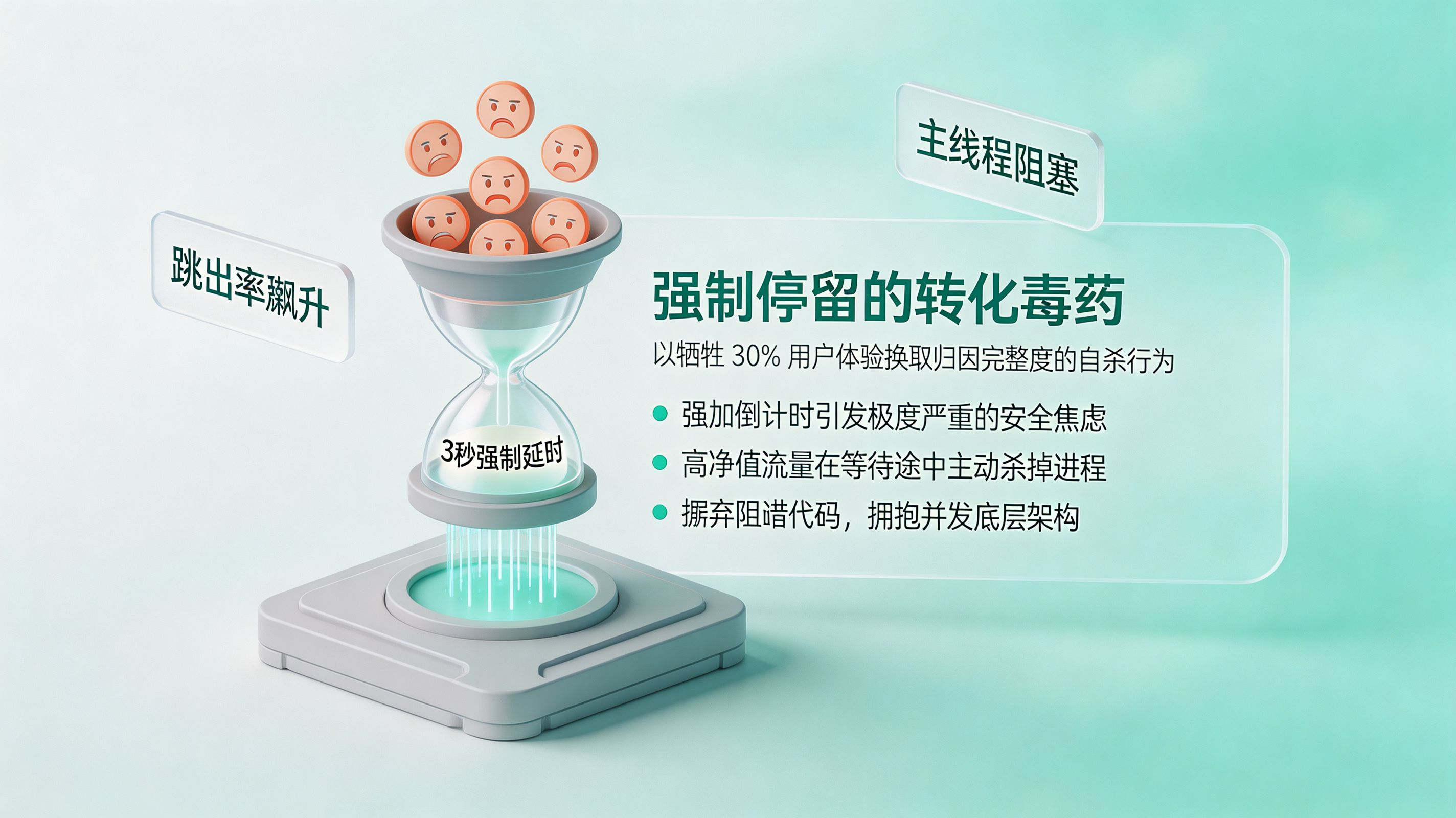 强制停留的转化毒药:3秒倒计时的代价