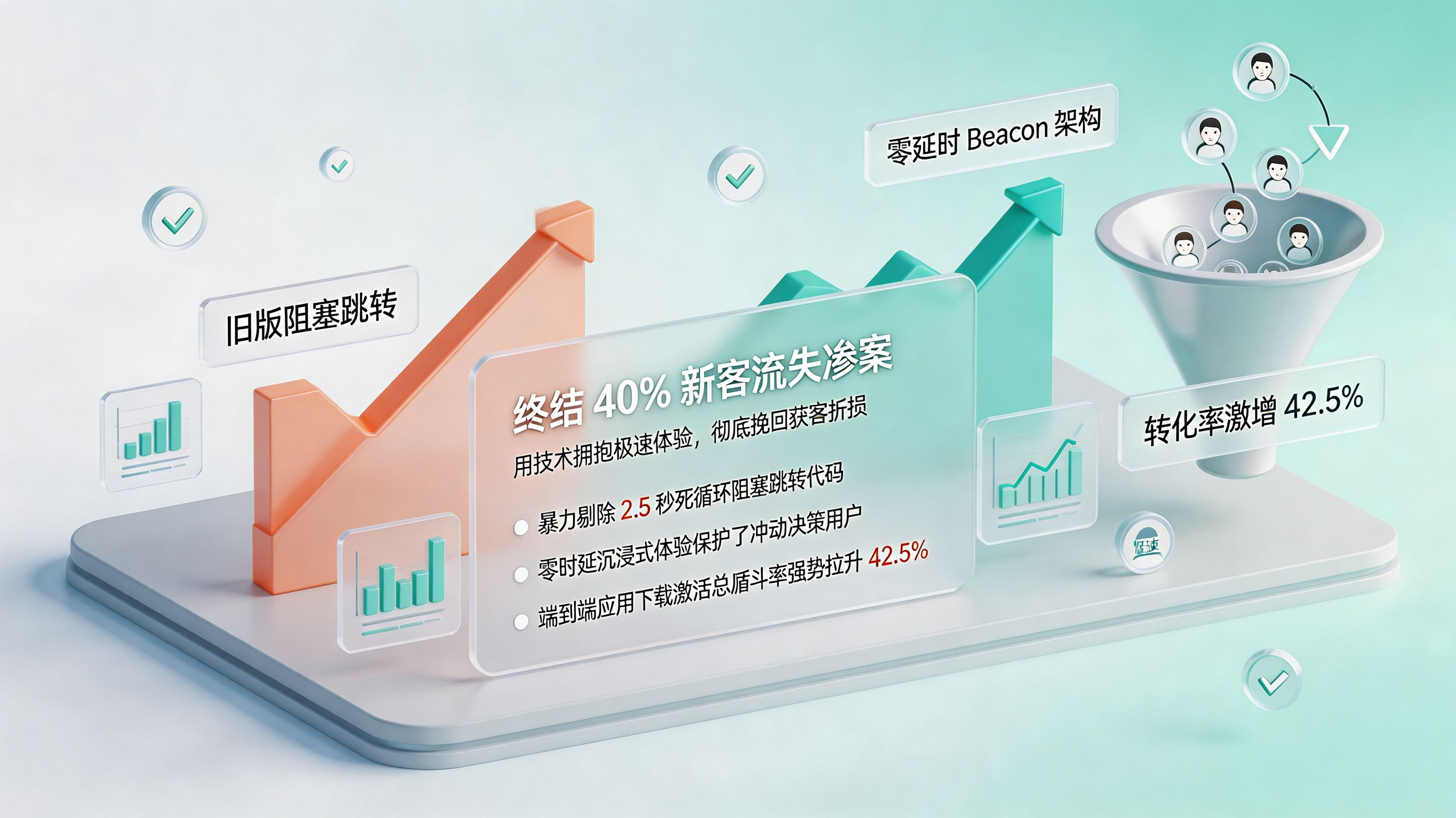 终结流失惨案:跳出率锐减与漏斗强劲拉升