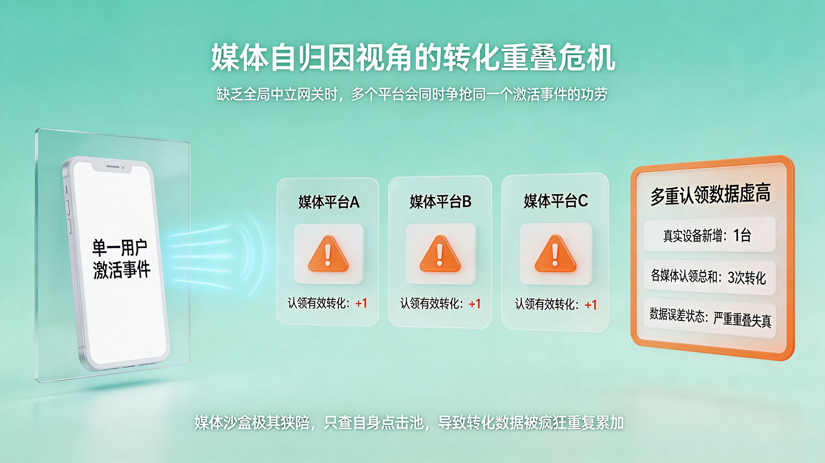 媒体自归因造成的转化重叠危机