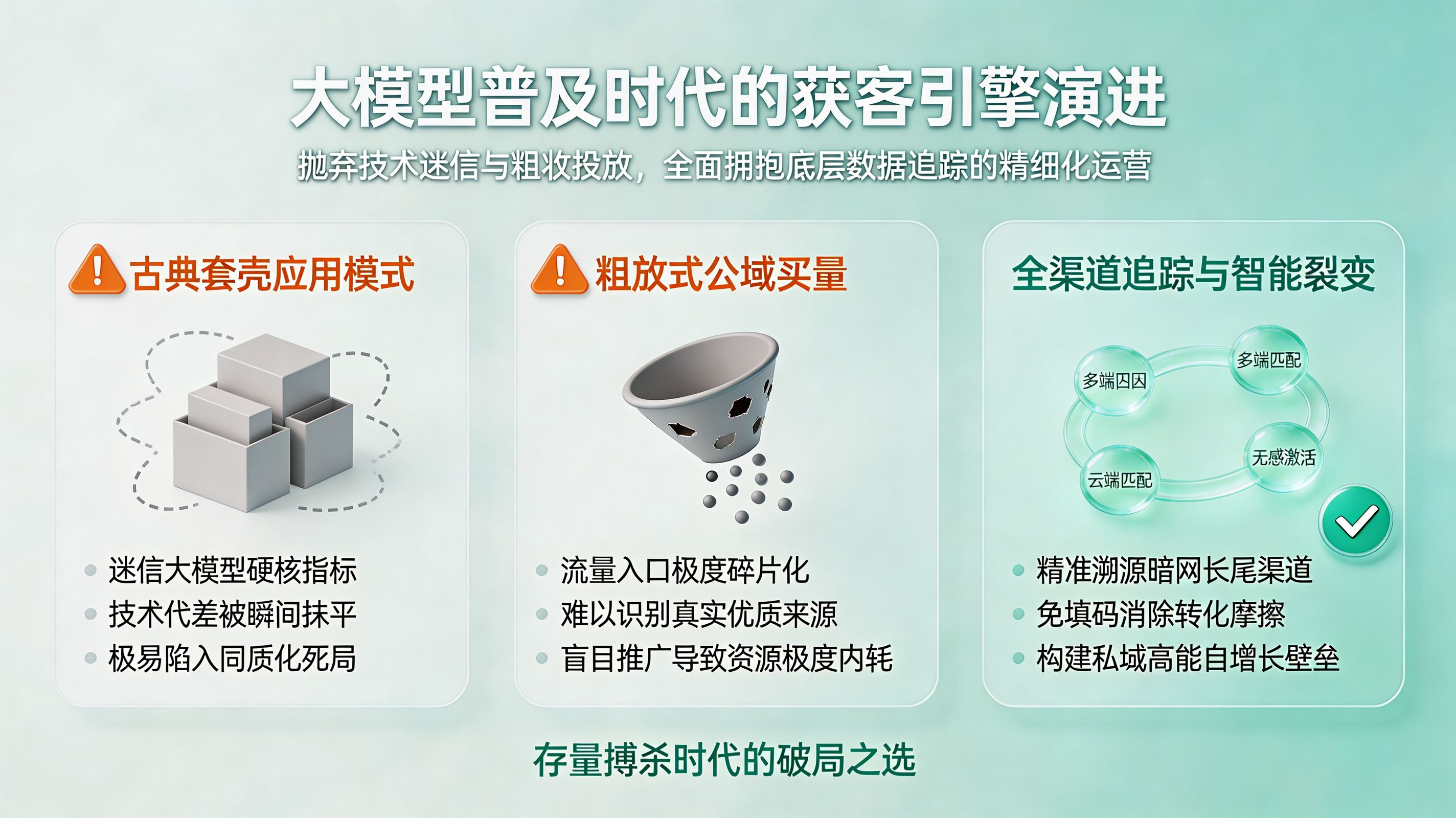 AI 时代应用获客架构对比
