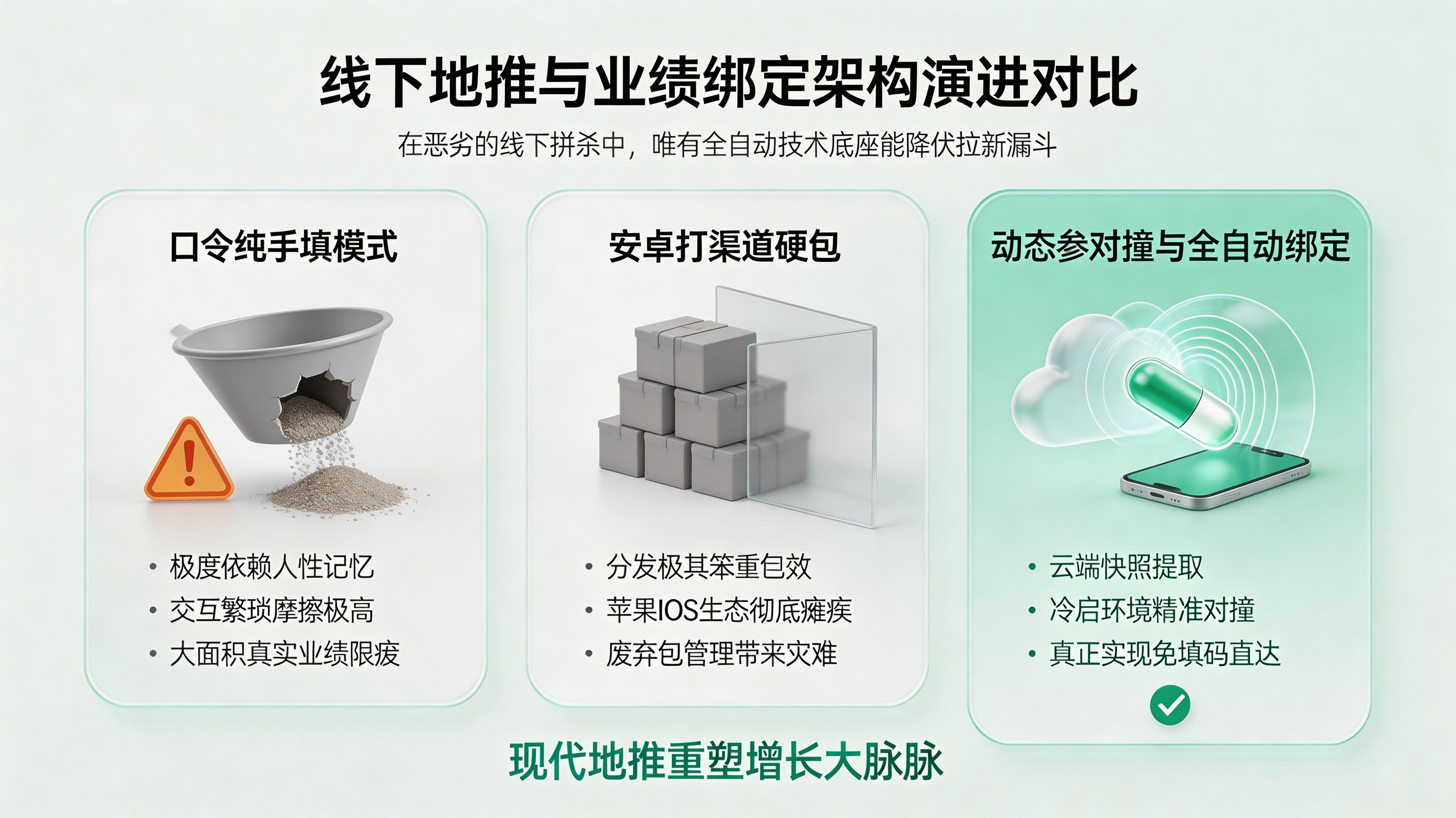地推分发模式架构演进对比