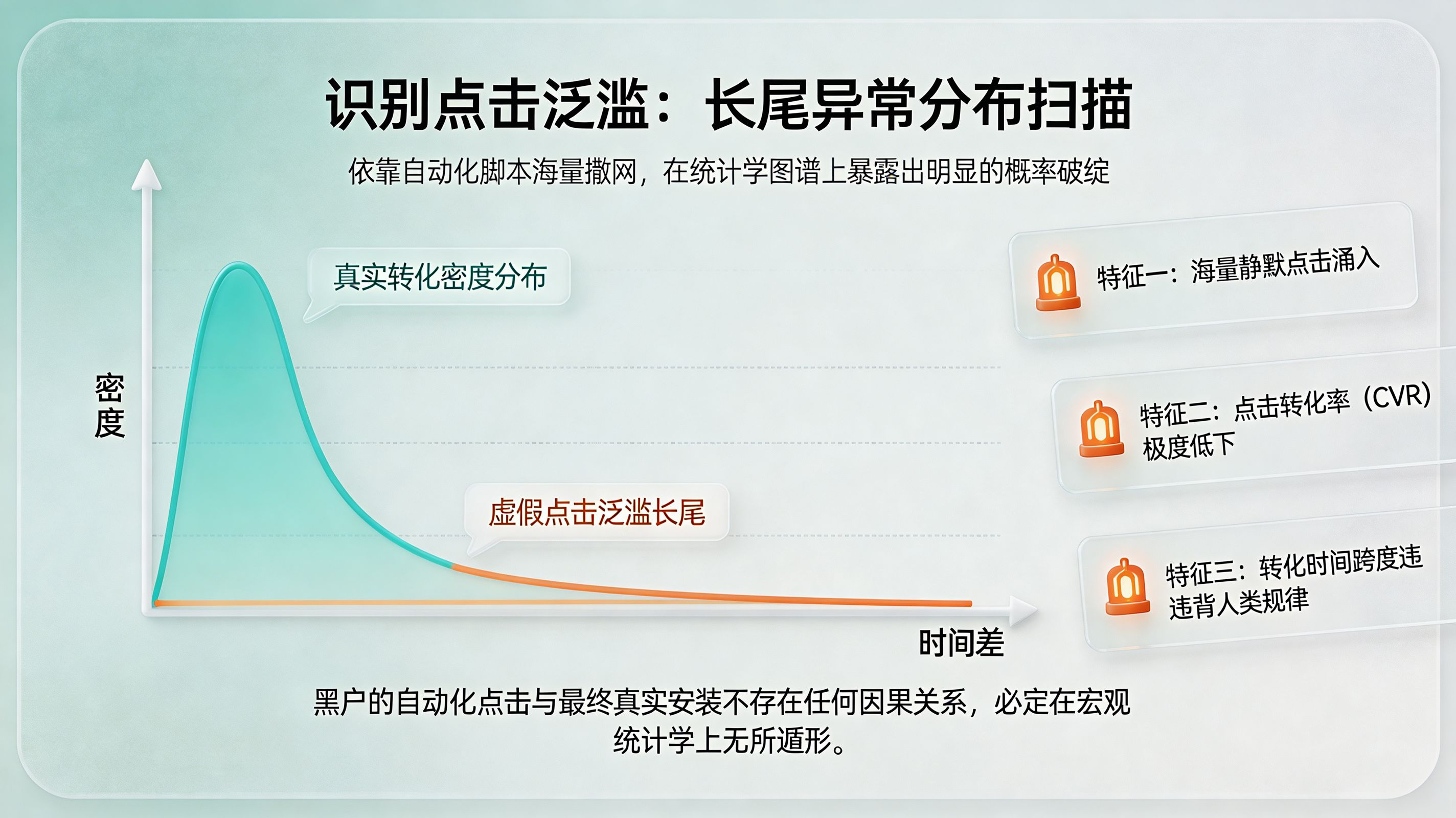 点击泛滥（Click Flooding）的长尾概率图谱