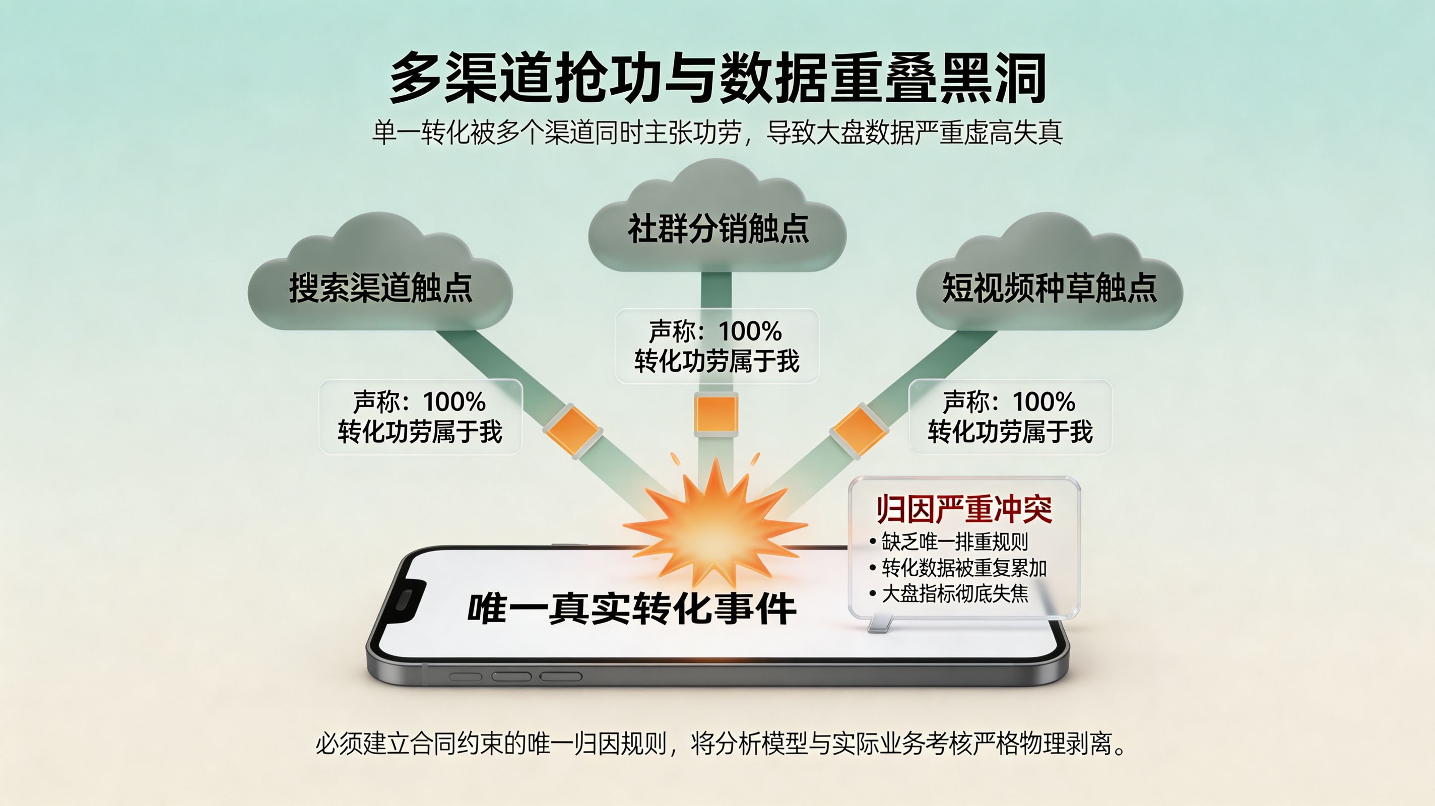 同一转化的多方重复抢功危机