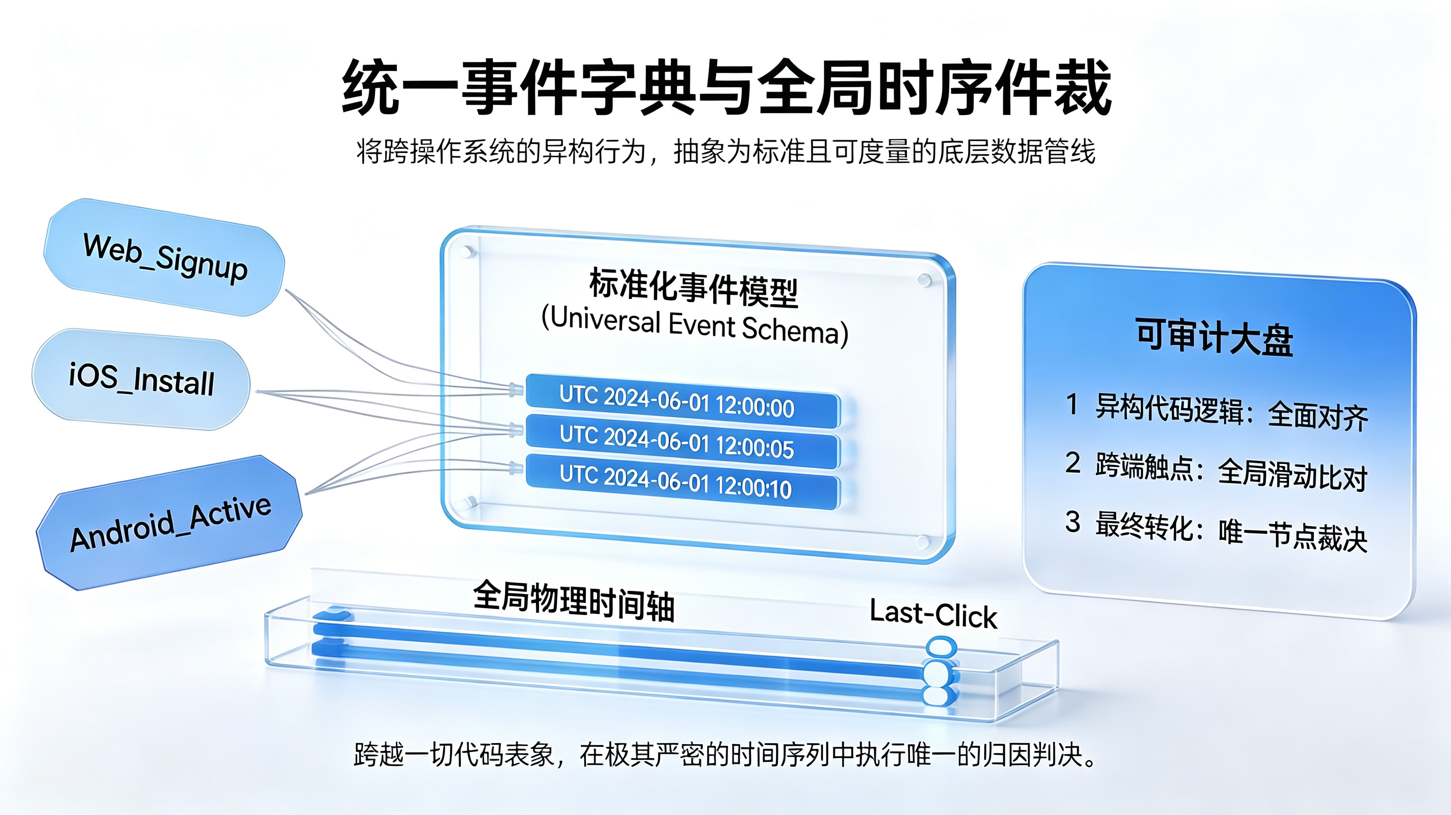 统一事件字典与全局时间轴仲裁