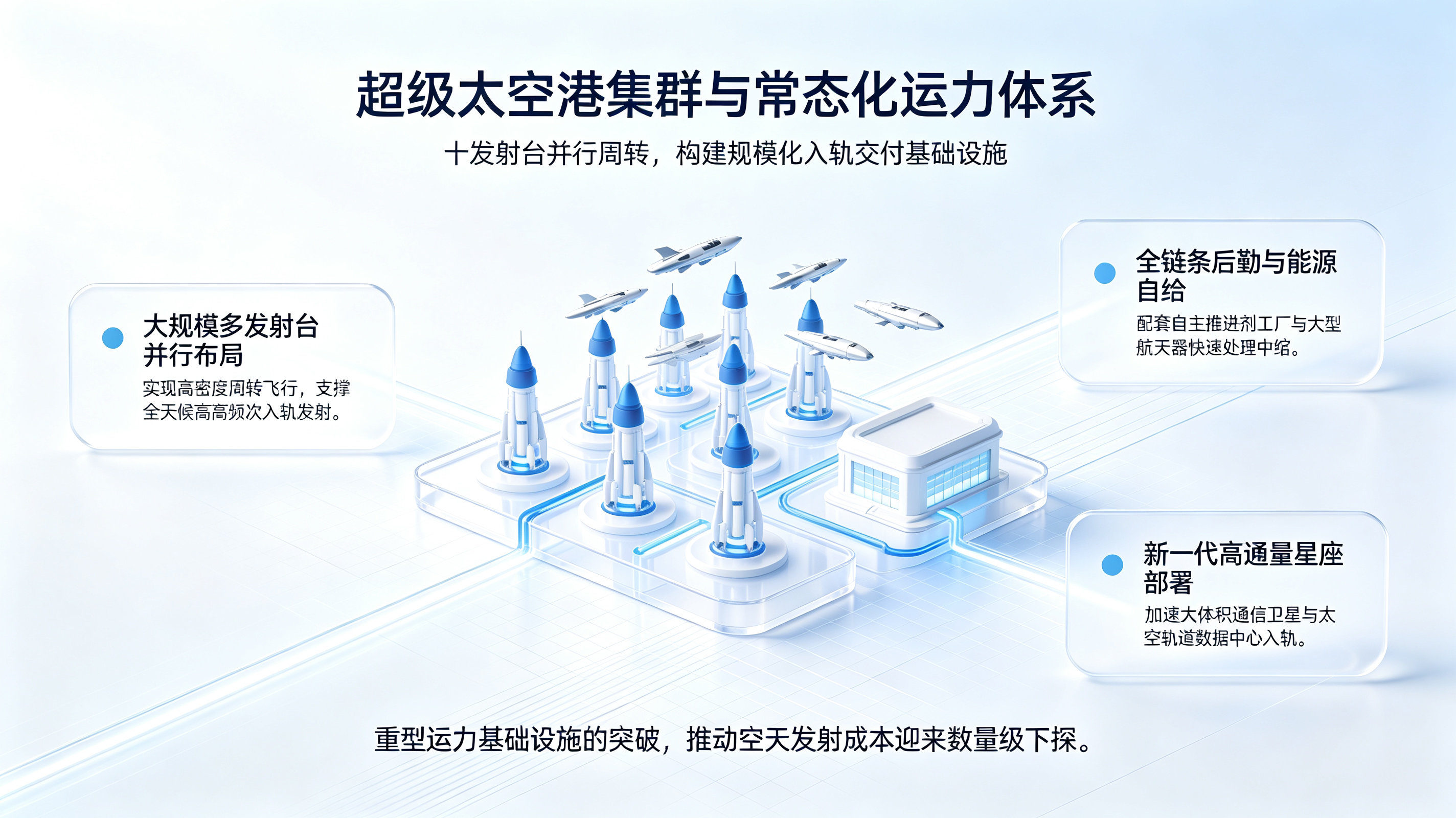 超级太空港与高频发射集群架构