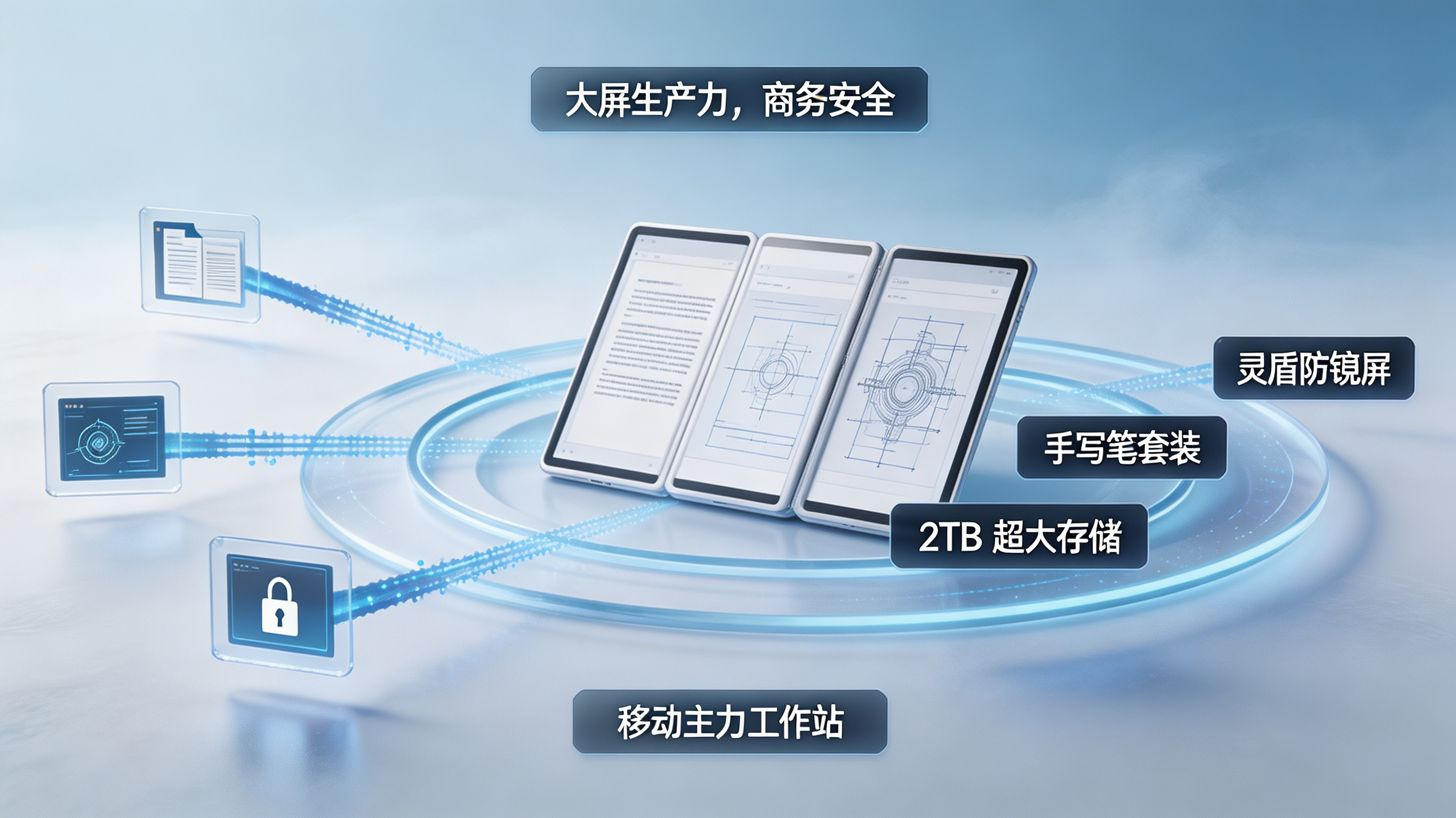 大屏生产力与商务安全定位