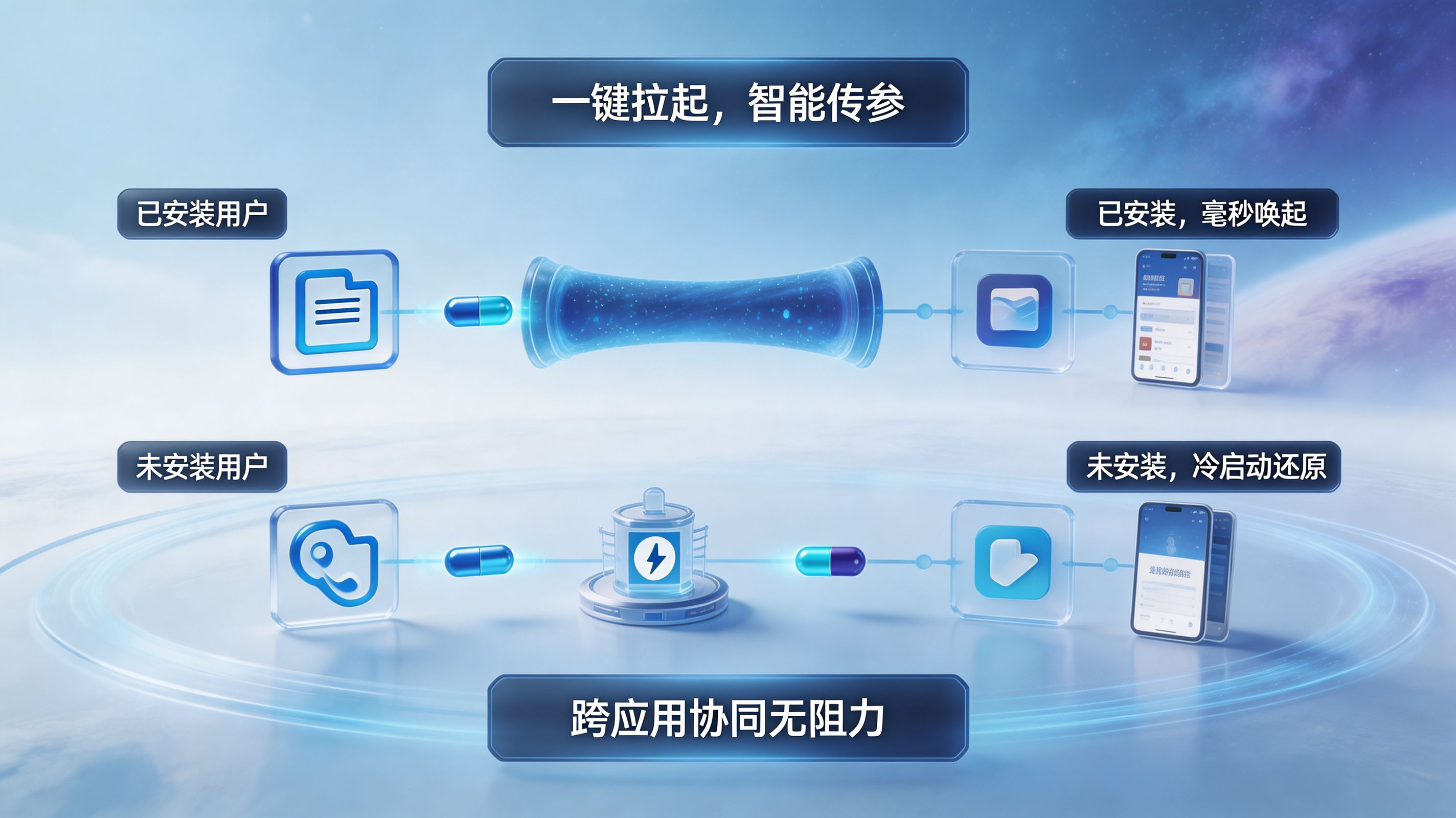 一键拉起与智能传参安装协同
