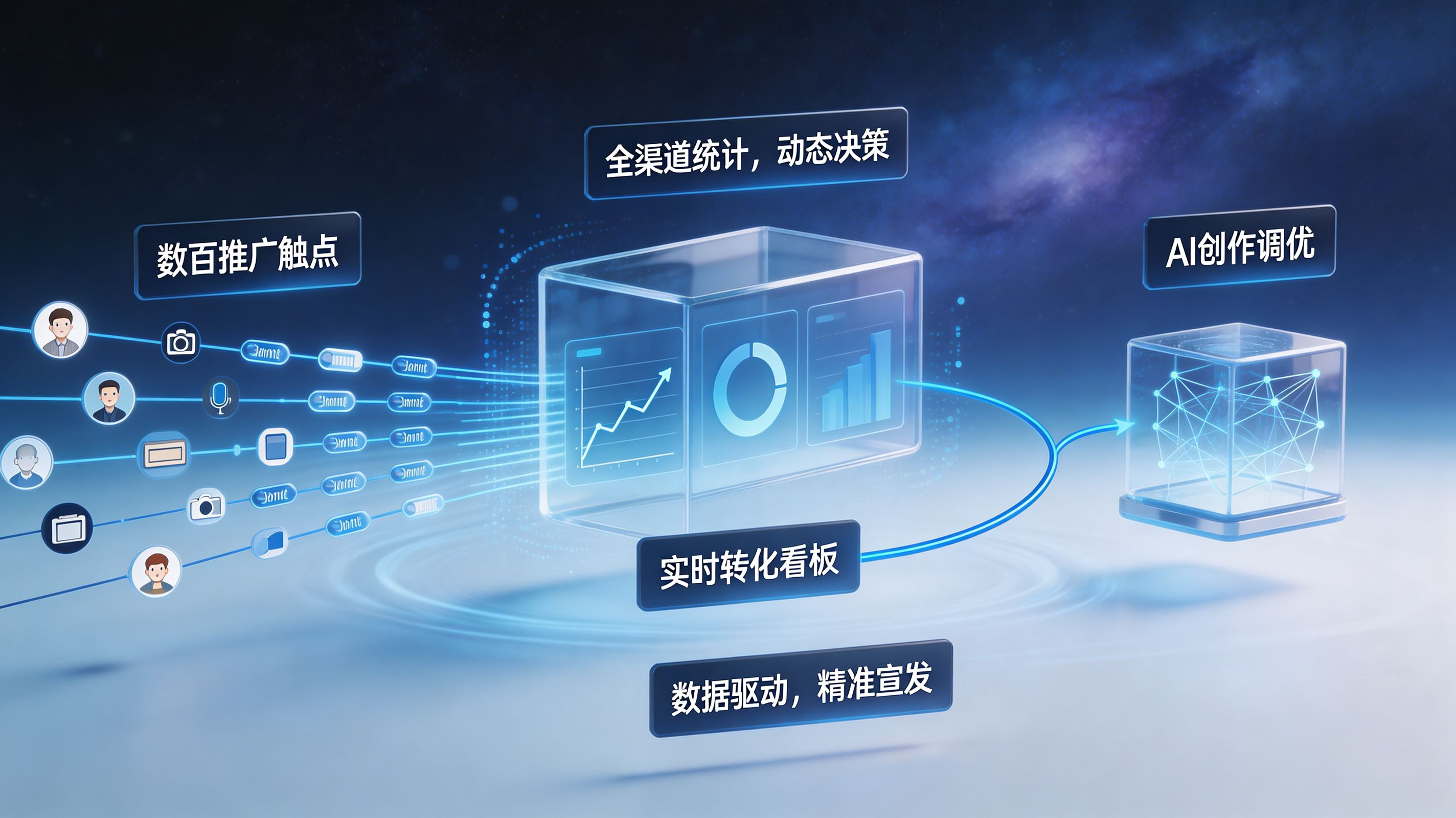 全渠道统计与动态宣发决策