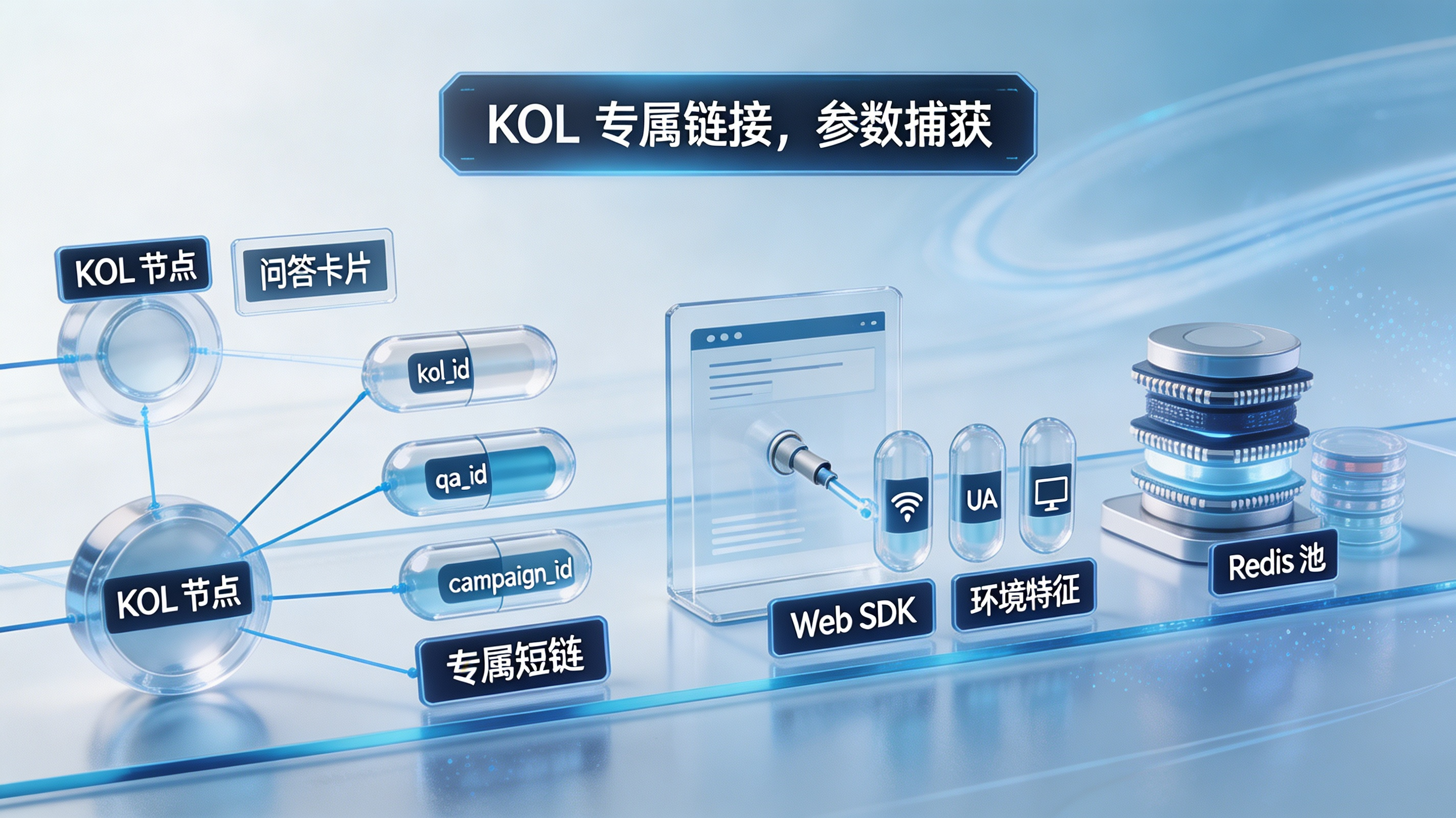 KOL 专属链接生成与参数捕获