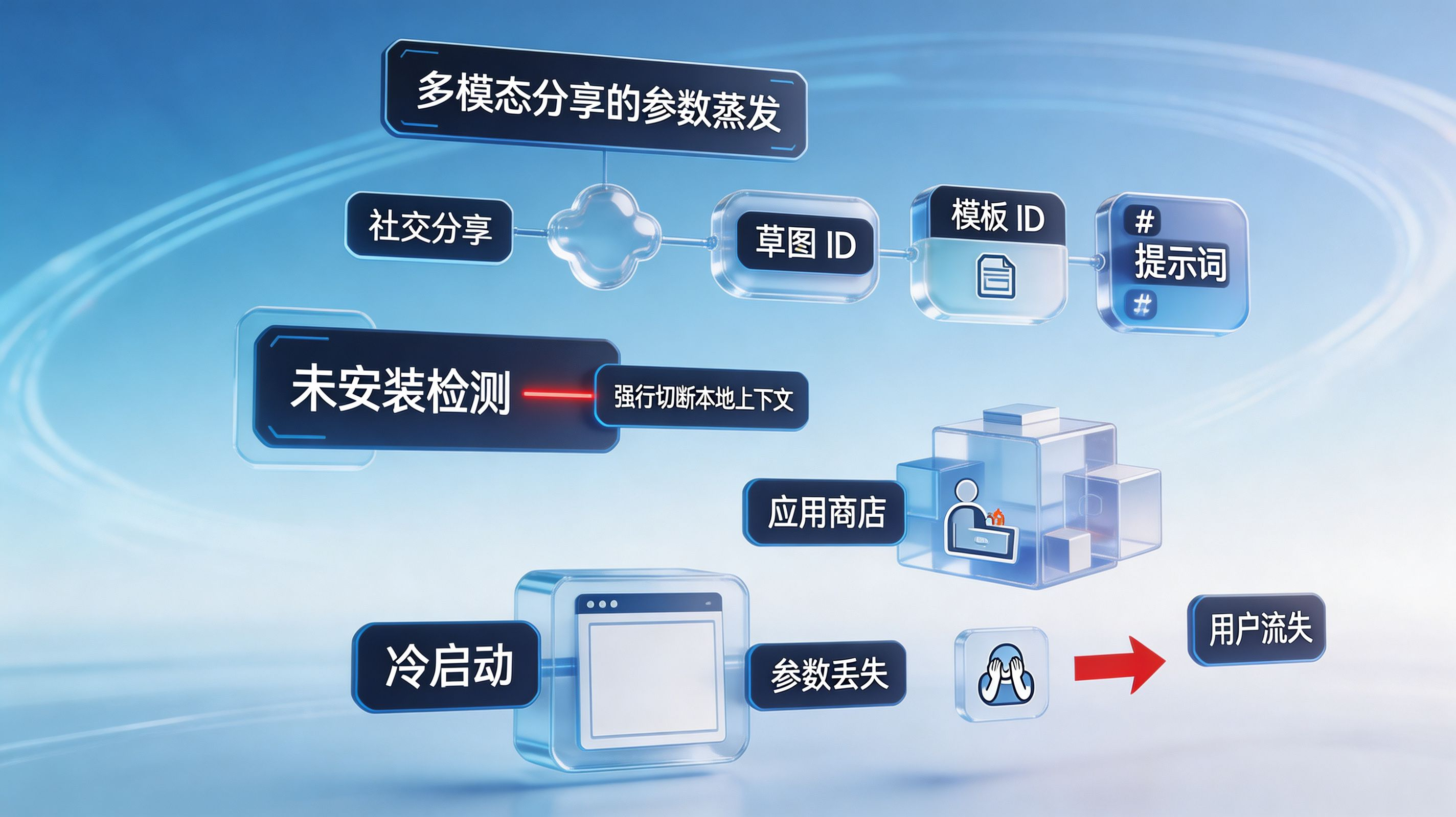 多模态内容分享的参数蒸发困境