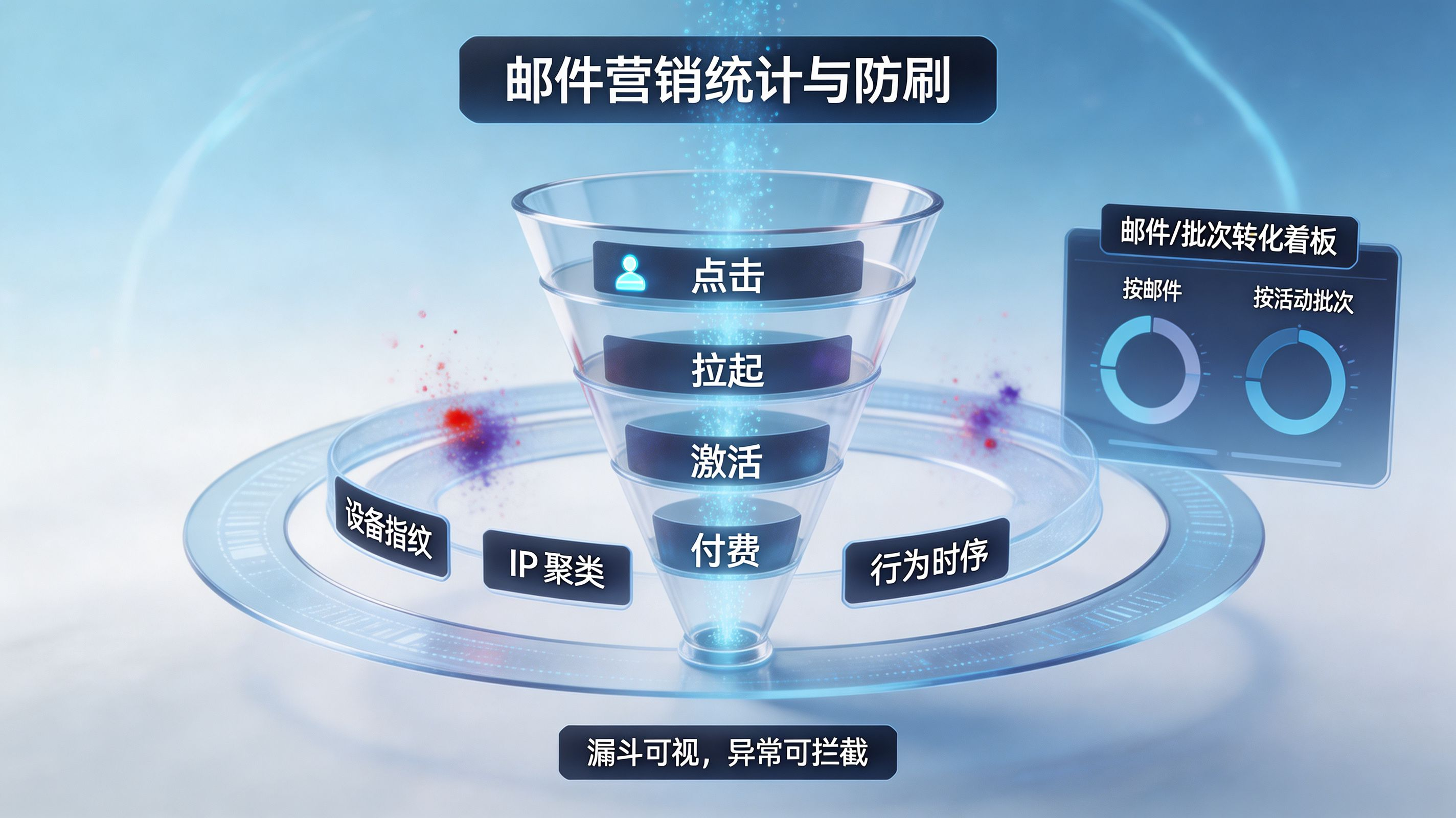 邮件营销效果统计与防刷矩阵