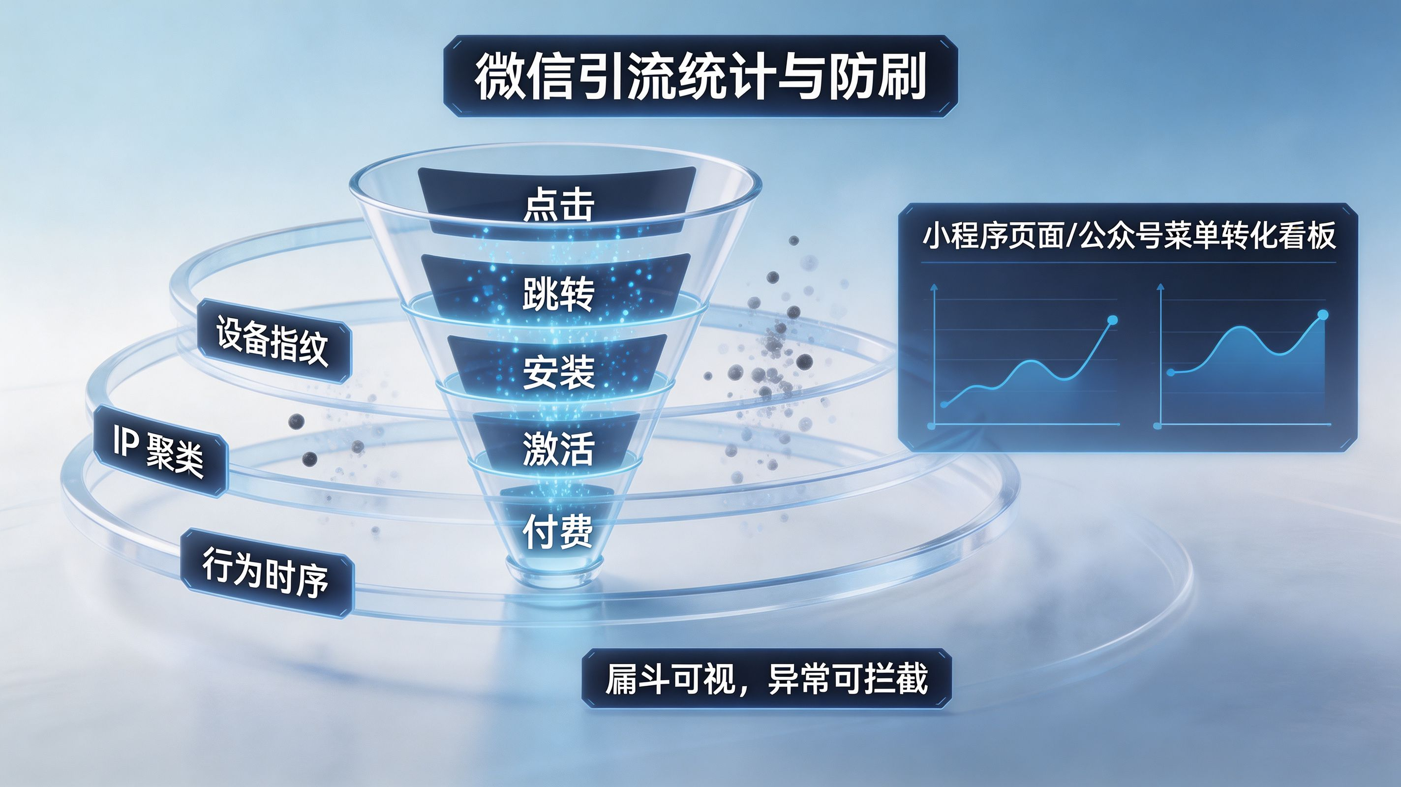 微信引流效果统计与防刷矩阵