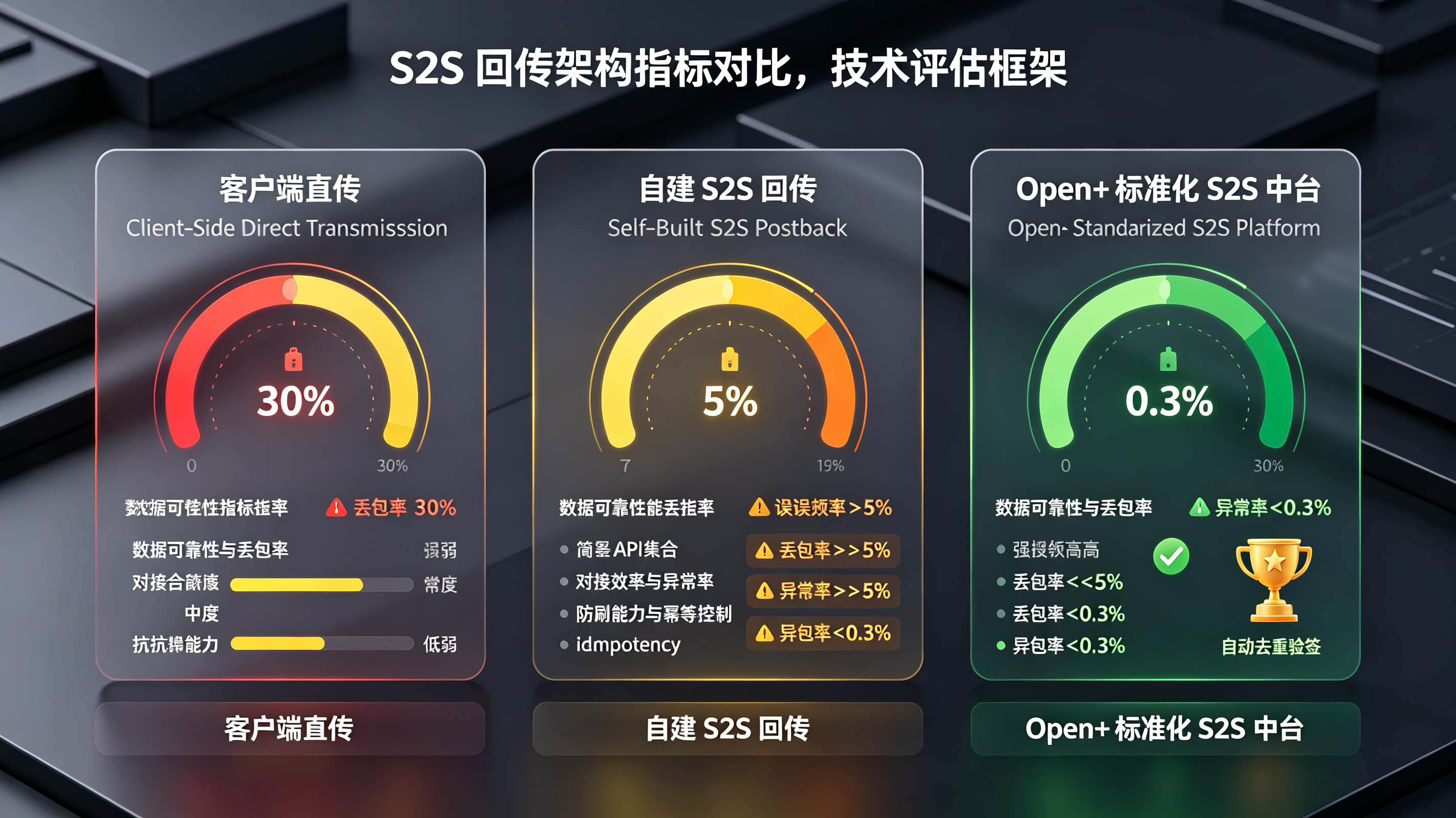 S2S 回传架构指标对比与技术评估框架