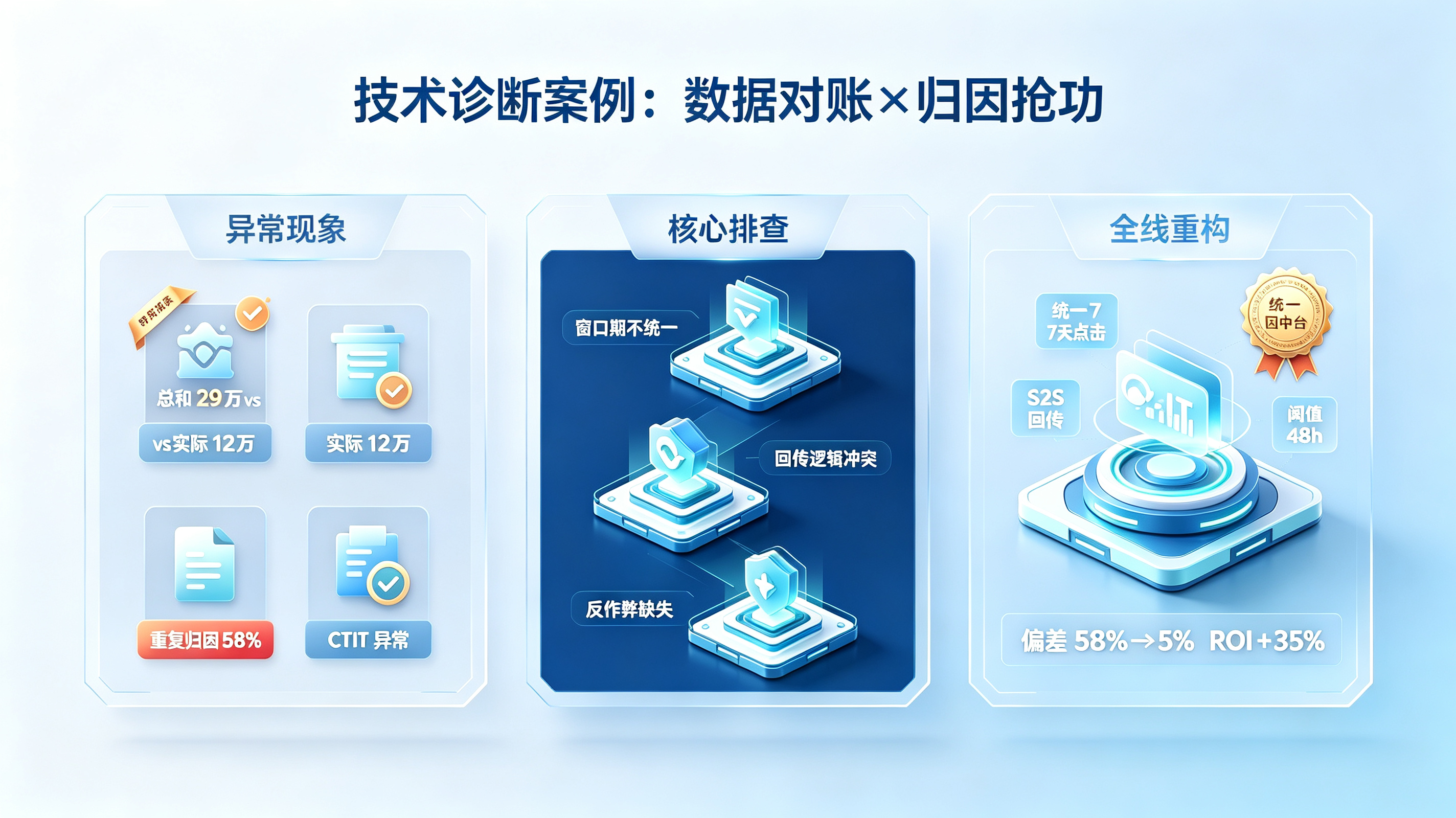 多渠道数据对账与归因抢功危机技术诊断案例