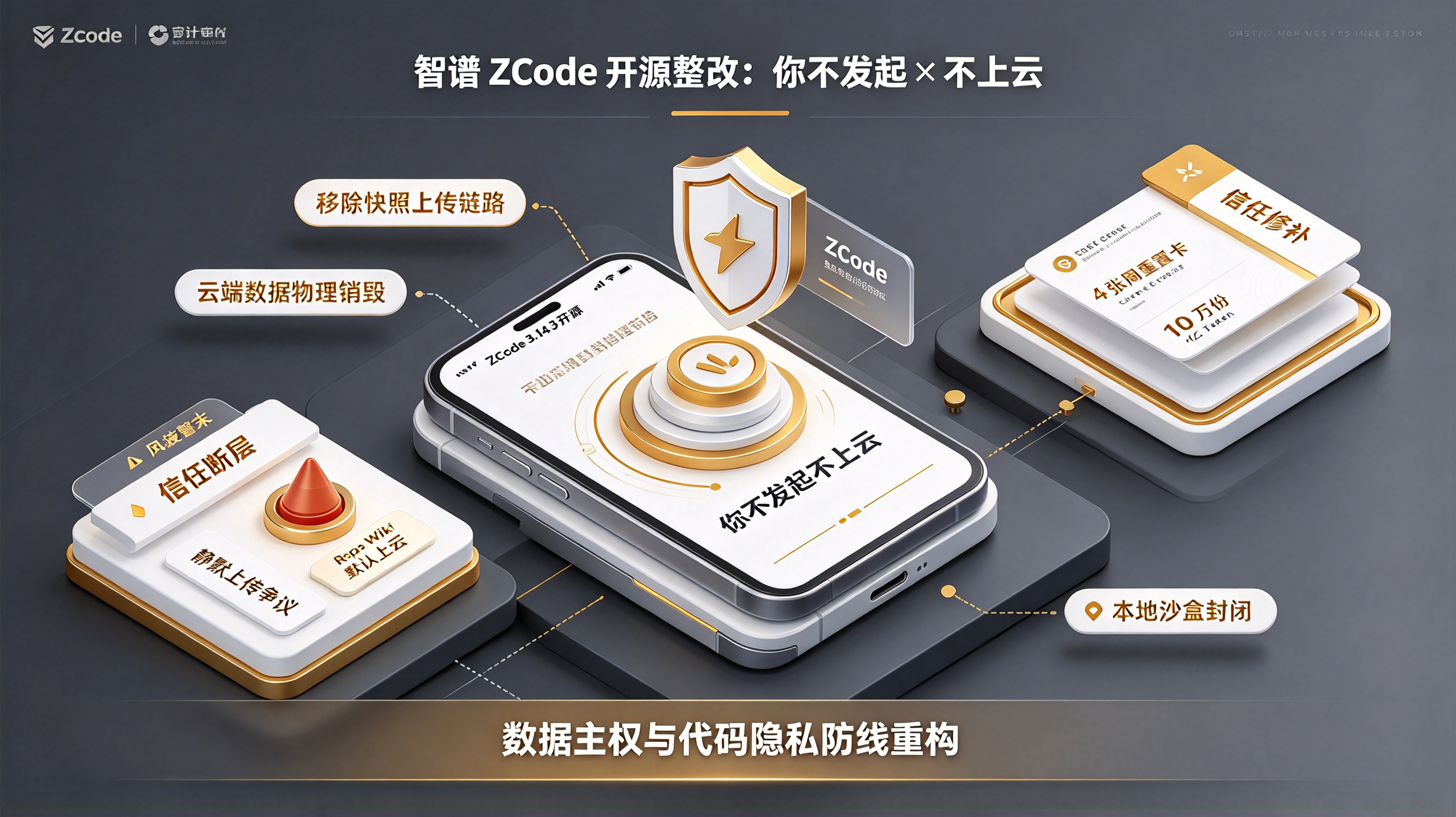 智谱 ZCode 开源整改与“你不发起不上云”原则全景