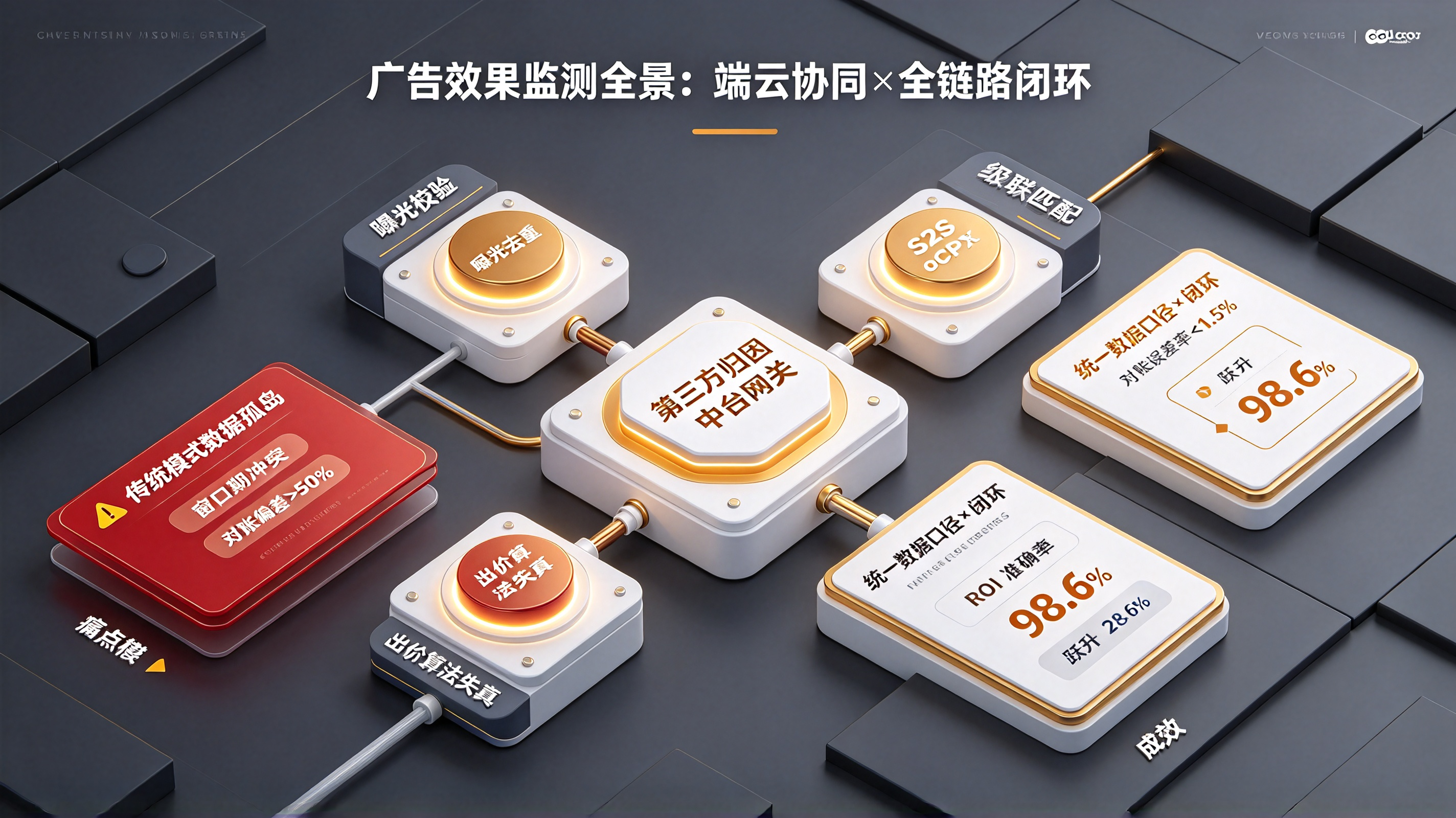 广告效果监测全景与端云协同数据管线架构