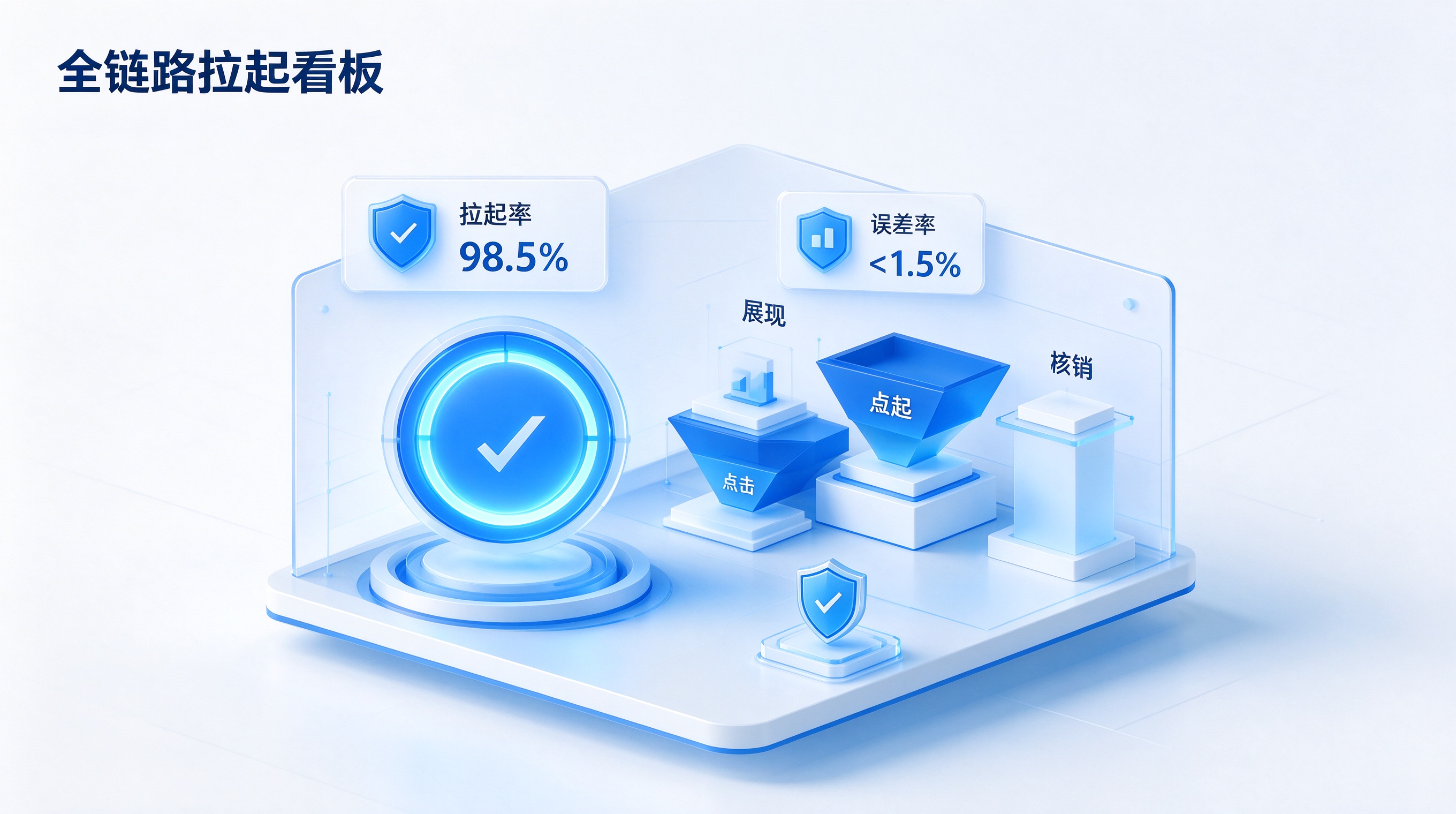 一键拉起与三层漏斗统计端云协同全景