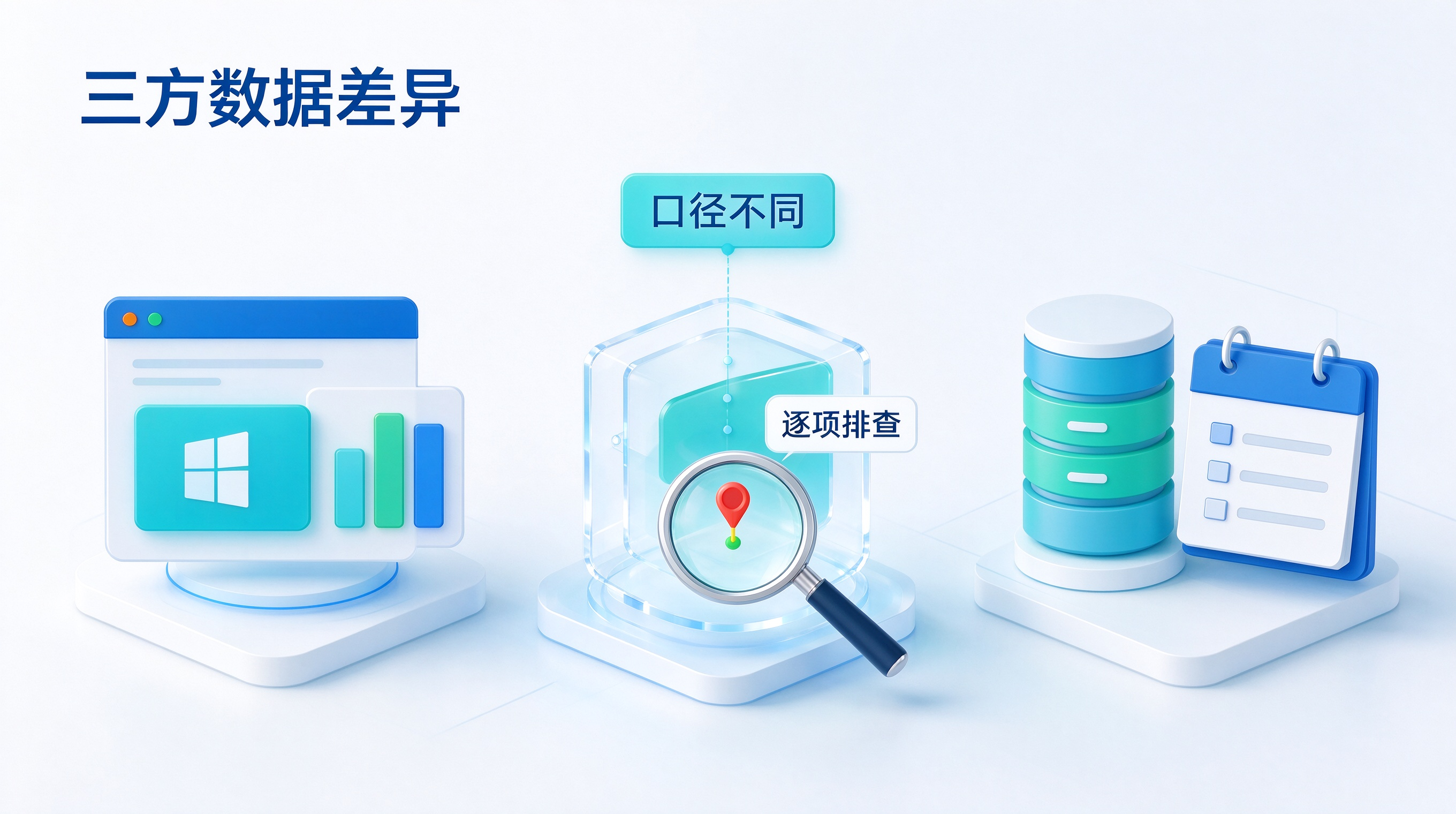 三方数据差异