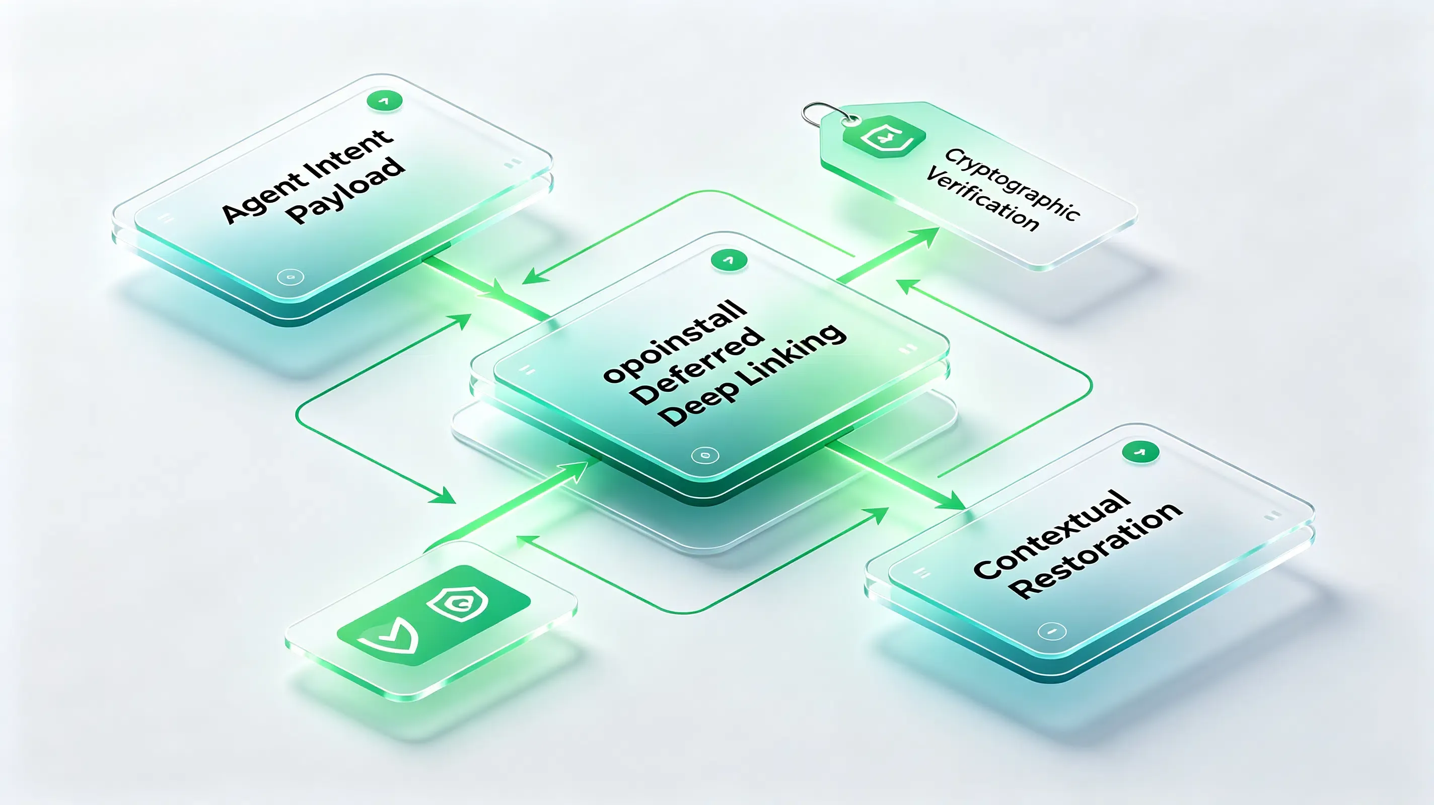 opoinstall deferred deep linking cryptographic verification.