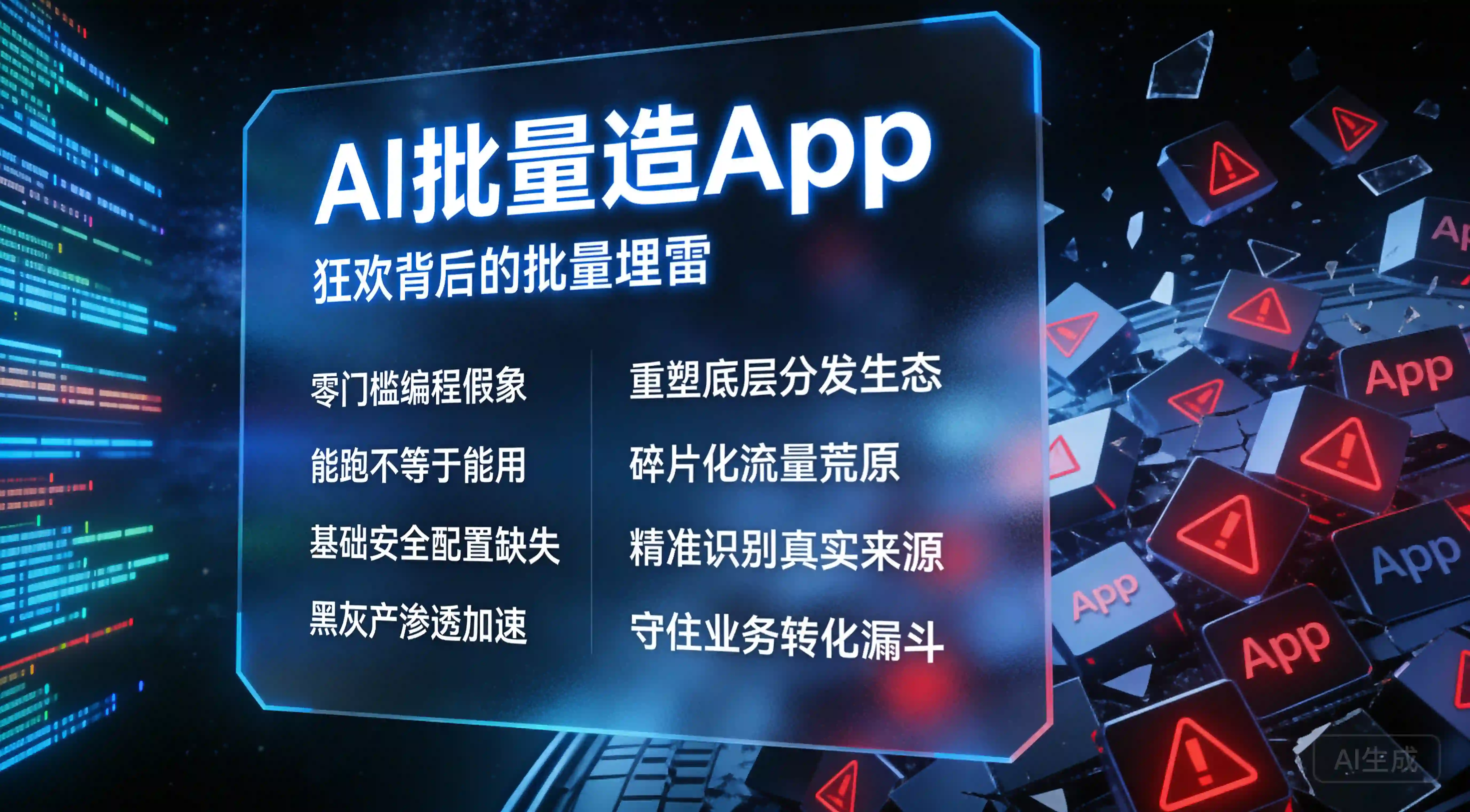 AI批量造App也在批量埋雷？黑产渗透加速重塑底层分发生态