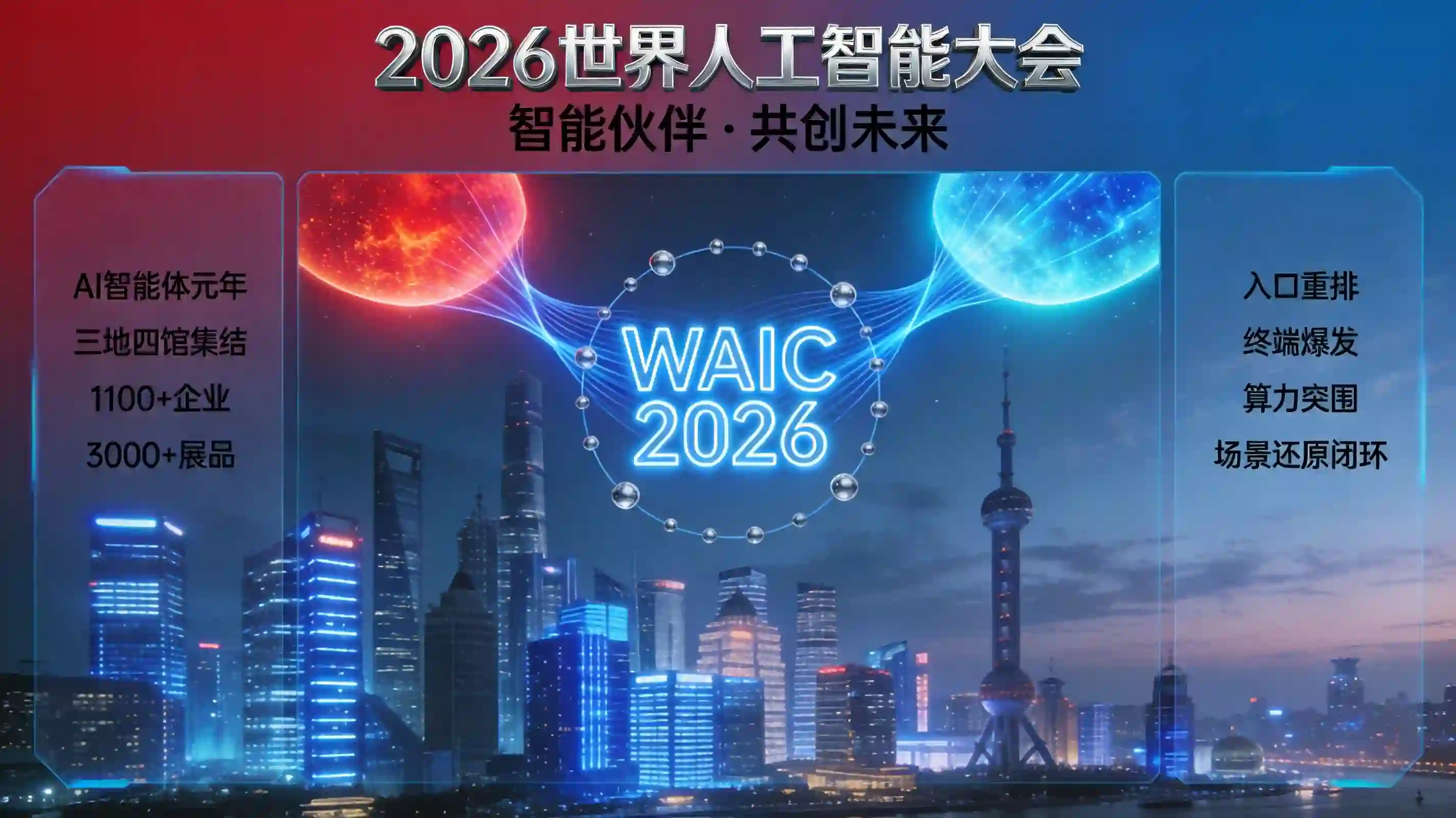 2026世界人工智能大会即将开幕？三千项AI展品预示万物互联分发新纪元