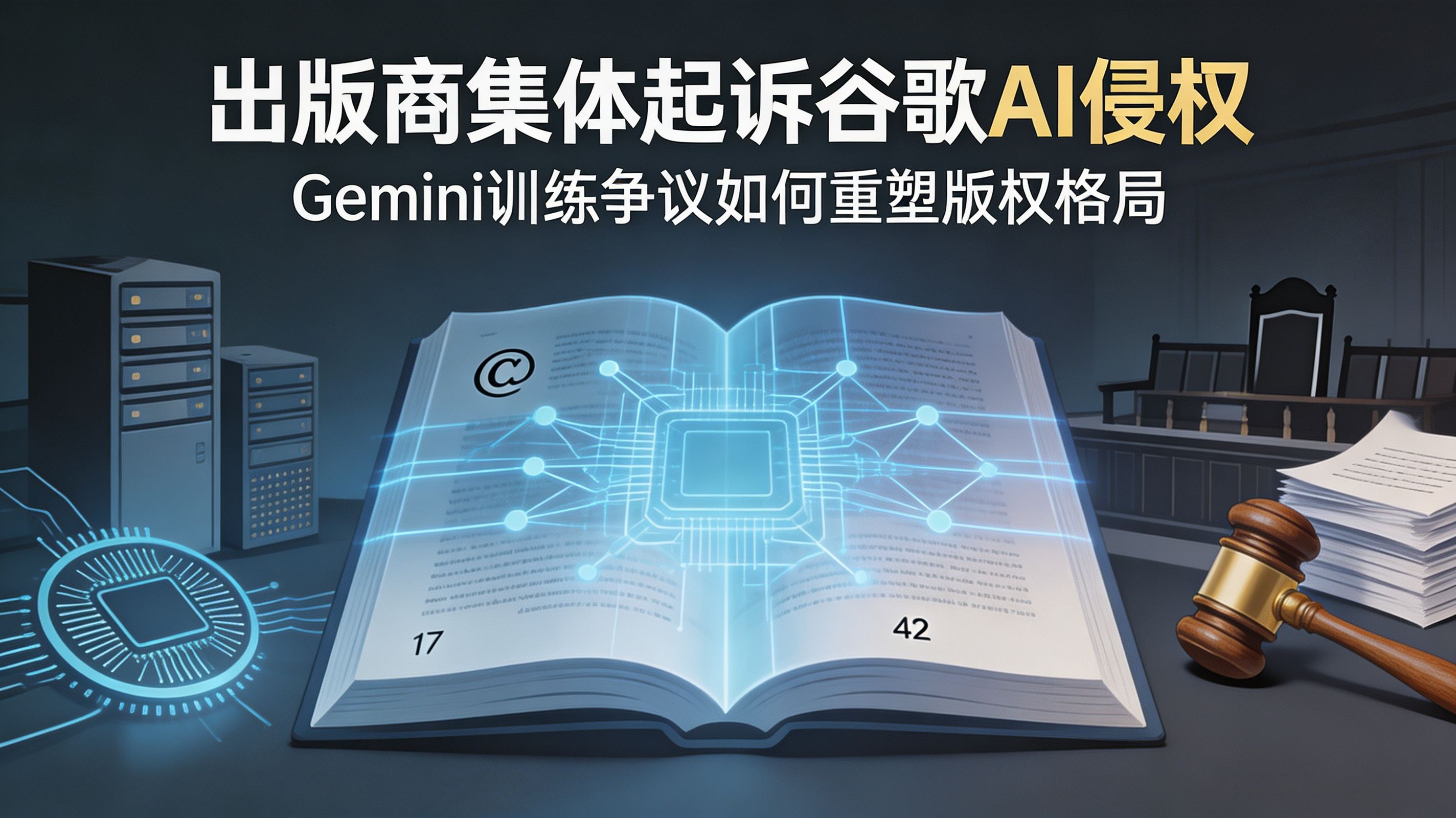 曝出版商集体起诉谷歌AI侵权？Gemini训练争议将如何重塑版权与分发格局